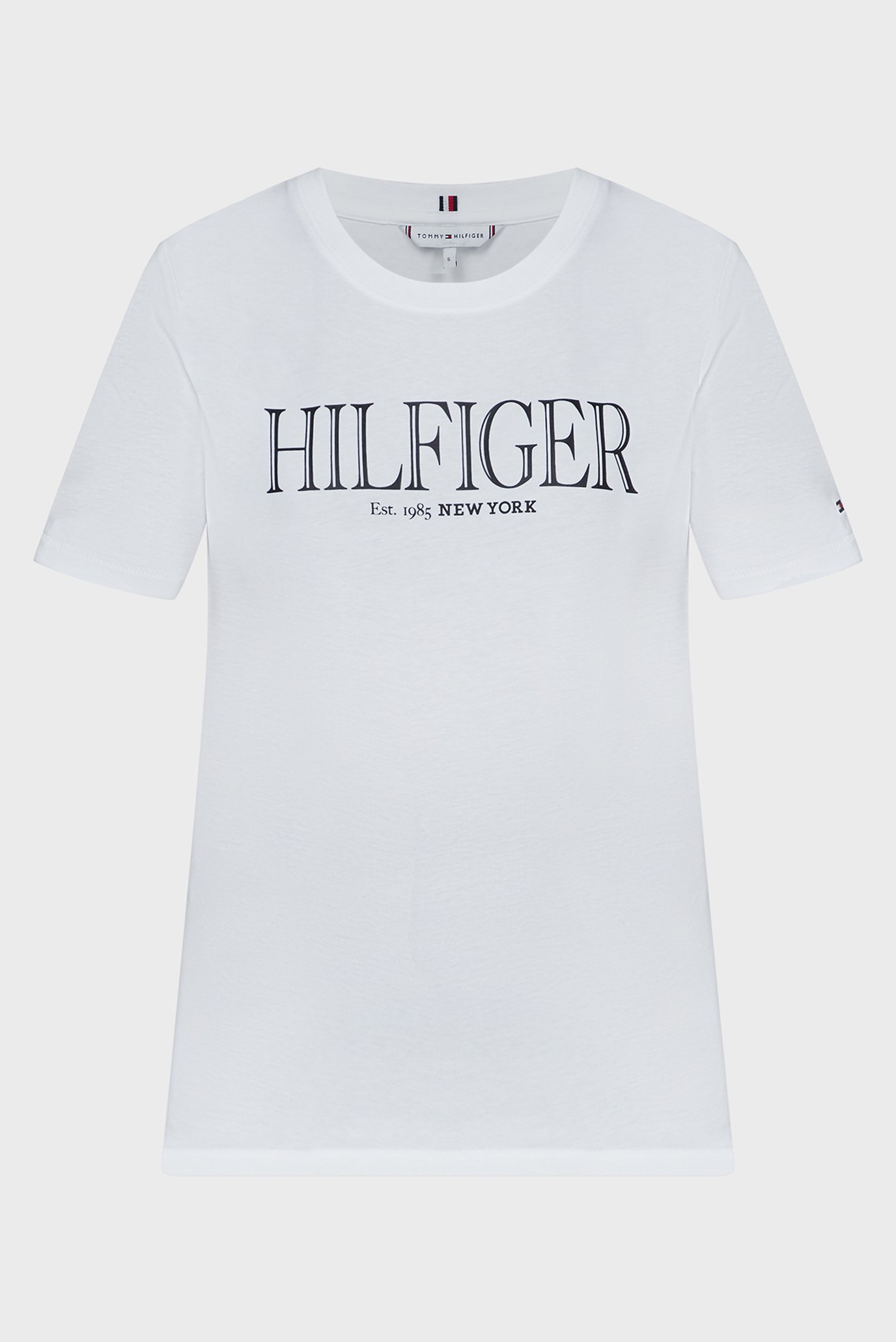 Женская белая футболка REG MDN HILFIGER C-NK SS 1