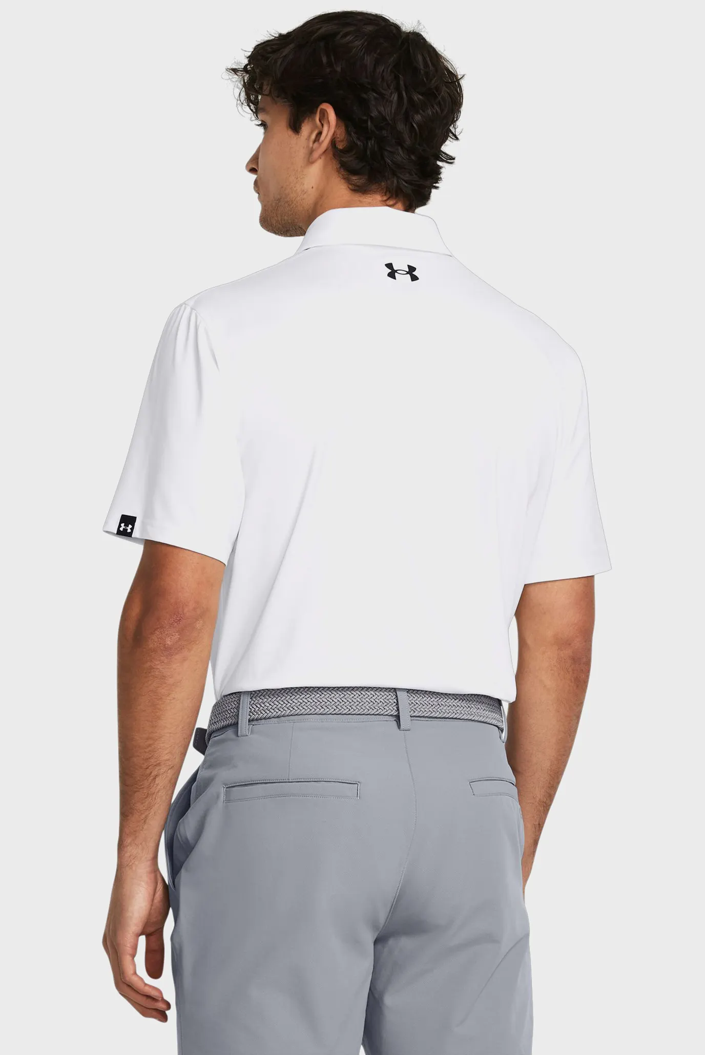 Мужское белое поло UA T2G Polo LB 2