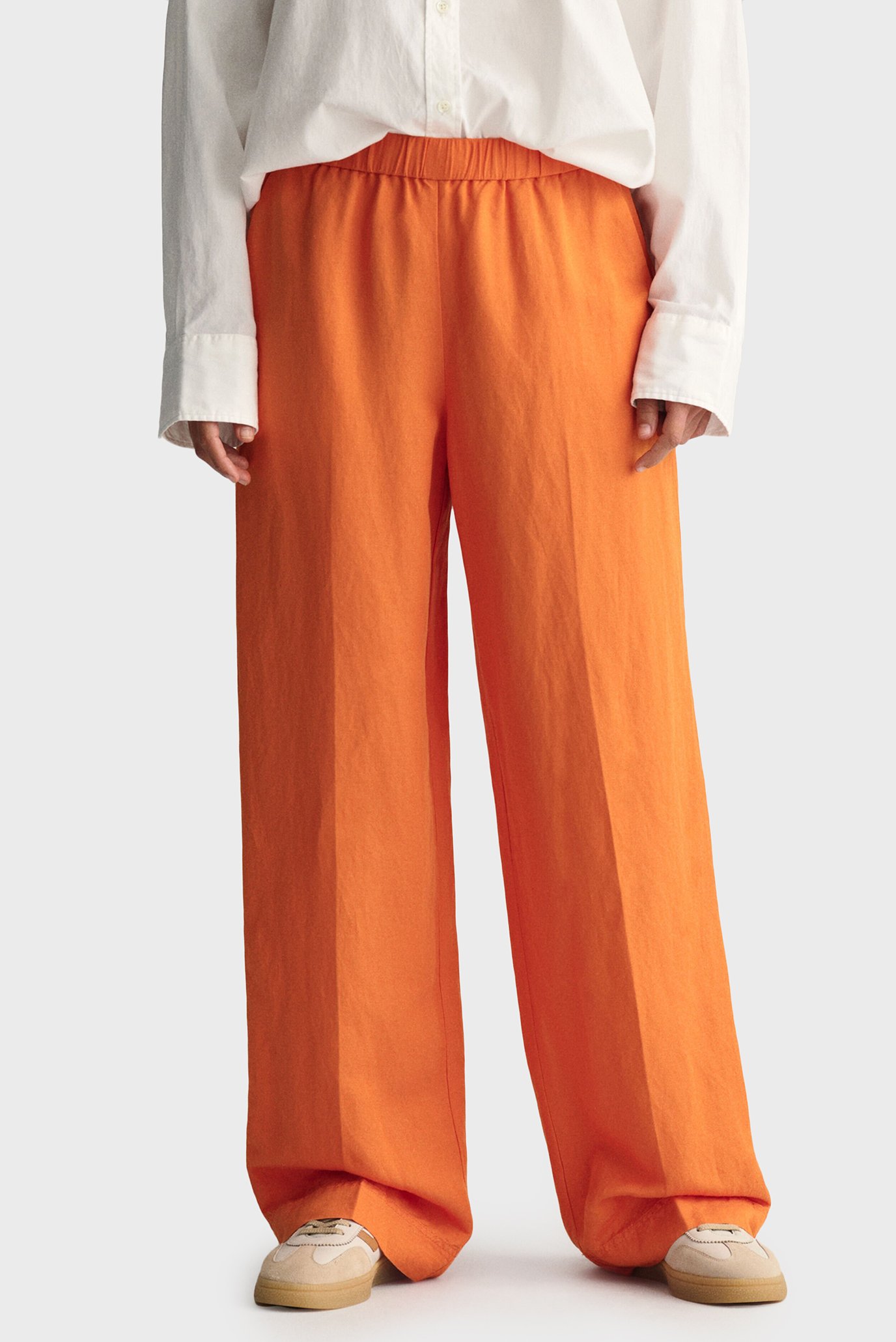 Жіночі помаранчеві лляні брюки REL LINEN BLEND PULL ON 1
