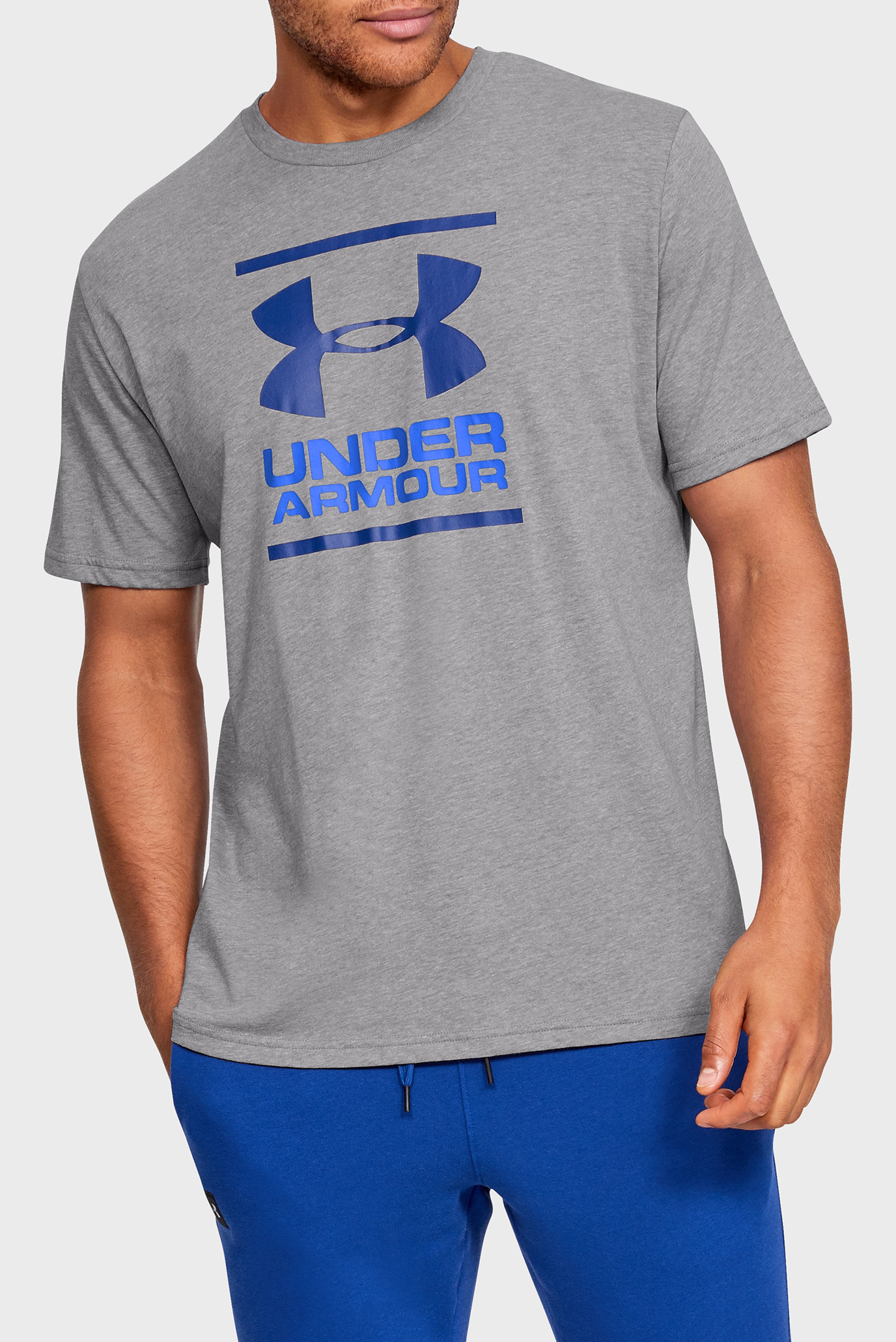 Мужская серая футболка UA GL Foundation SS T 1