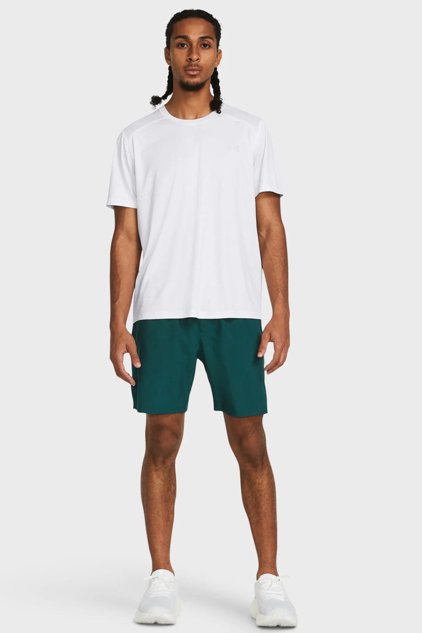 Чоловічі зелені шорти UA LAUNCH 7'' SHORTS 2