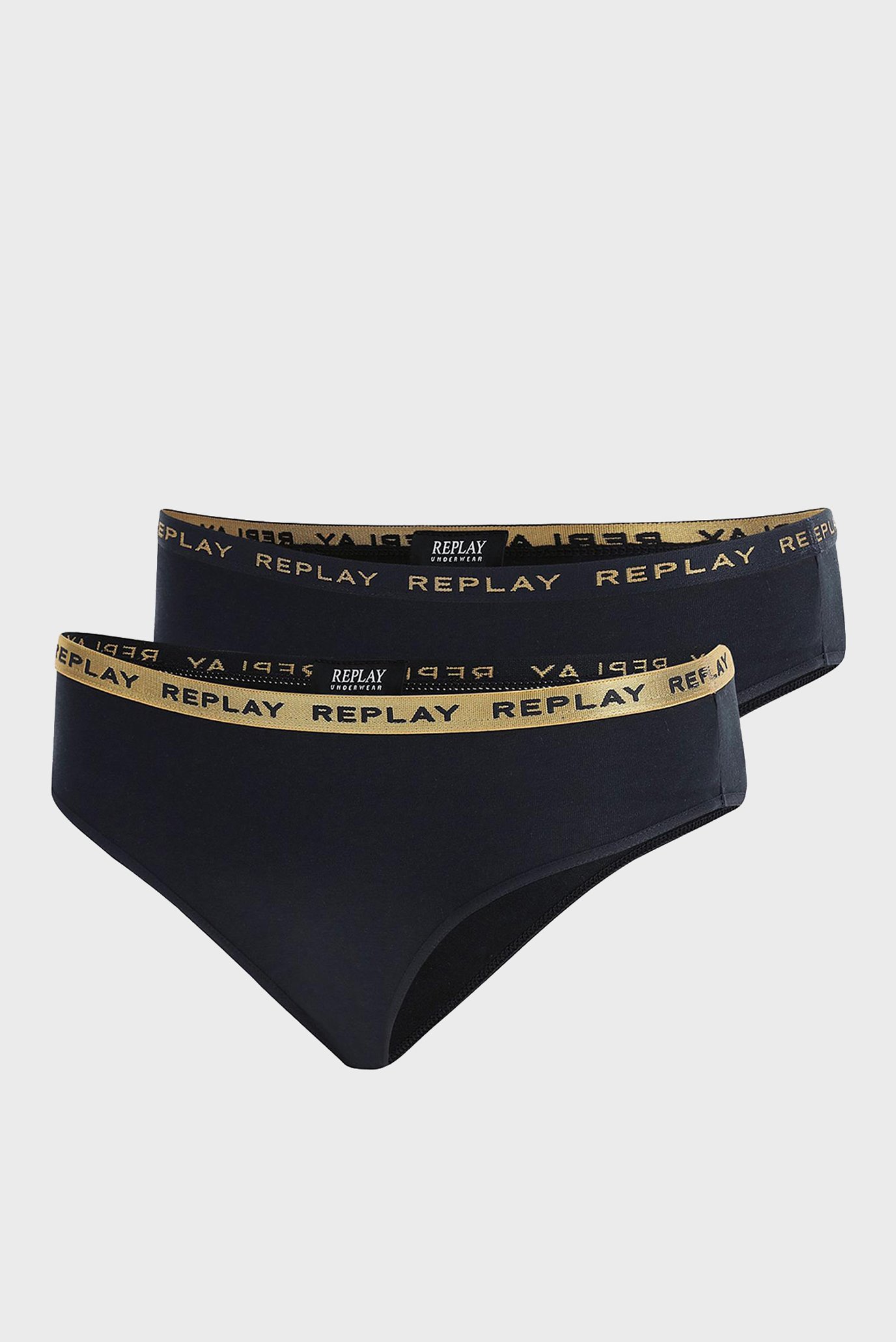 Женские черные трусики (2 шт) Черный XS Replay I101305