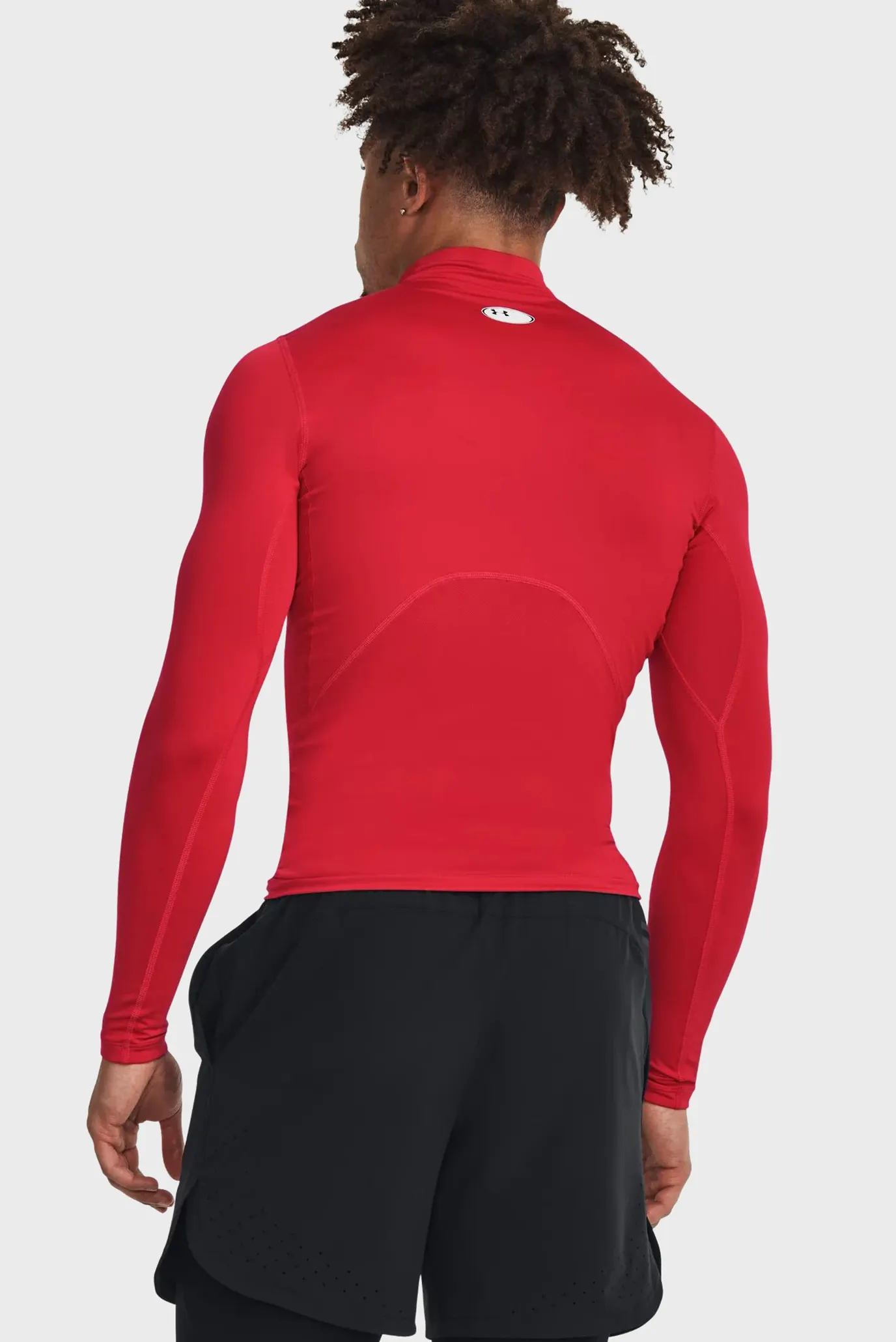 Чоловічий червоний термореглан UA CG Armour Comp Mock 2