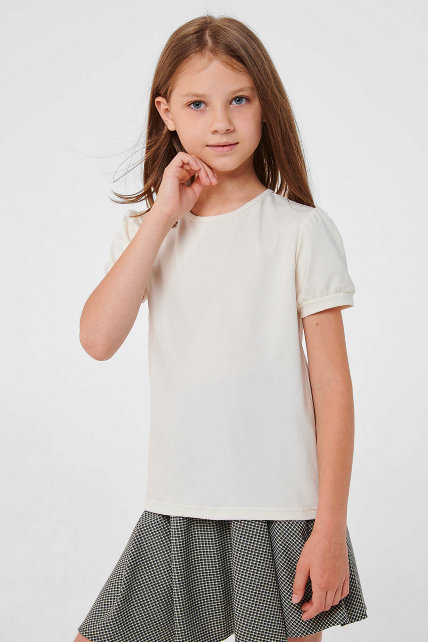 Дитяча біла футболка 1