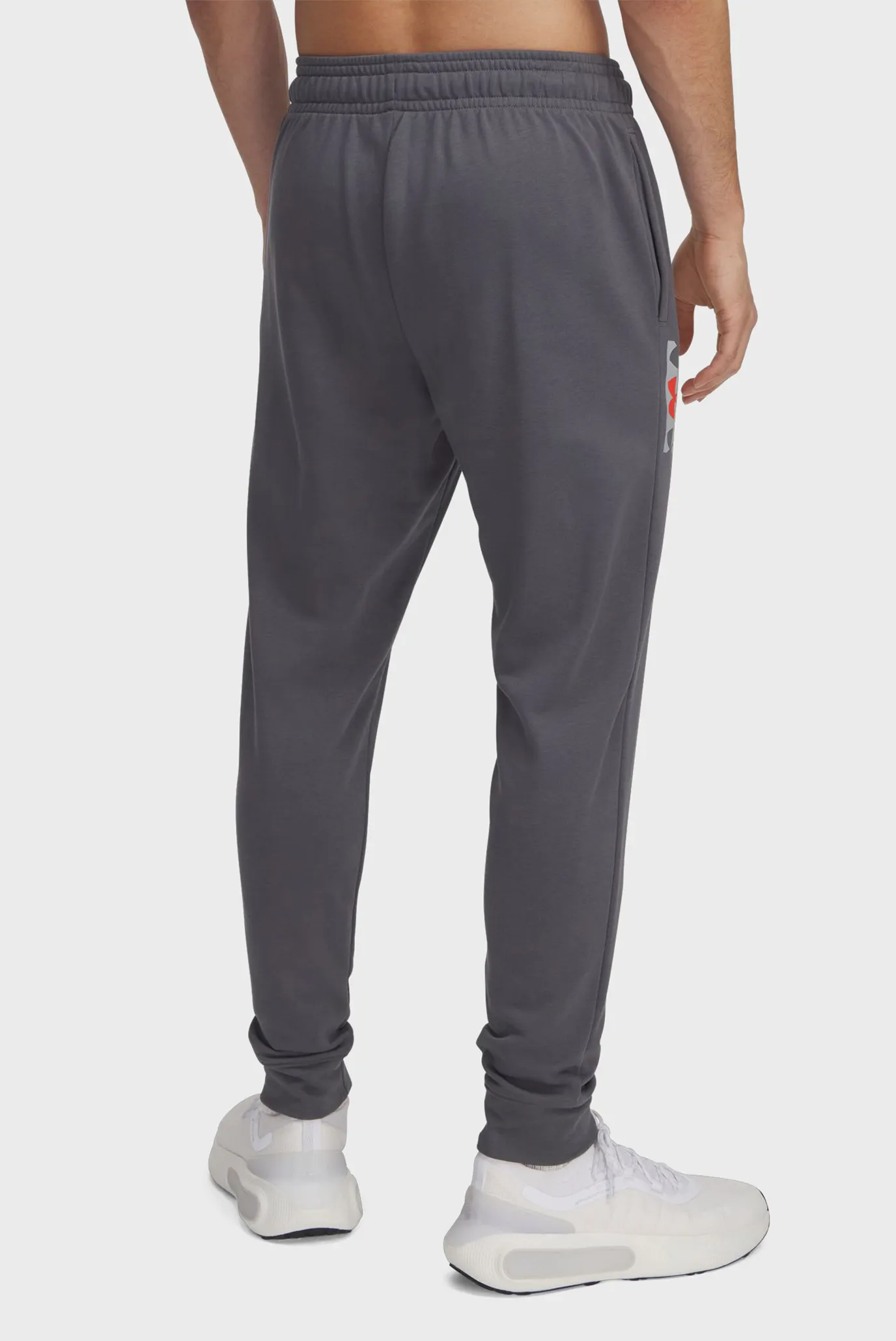 Чоловічі сірі спортивні штани UA Rival Terry Logo JoggerQ2 3