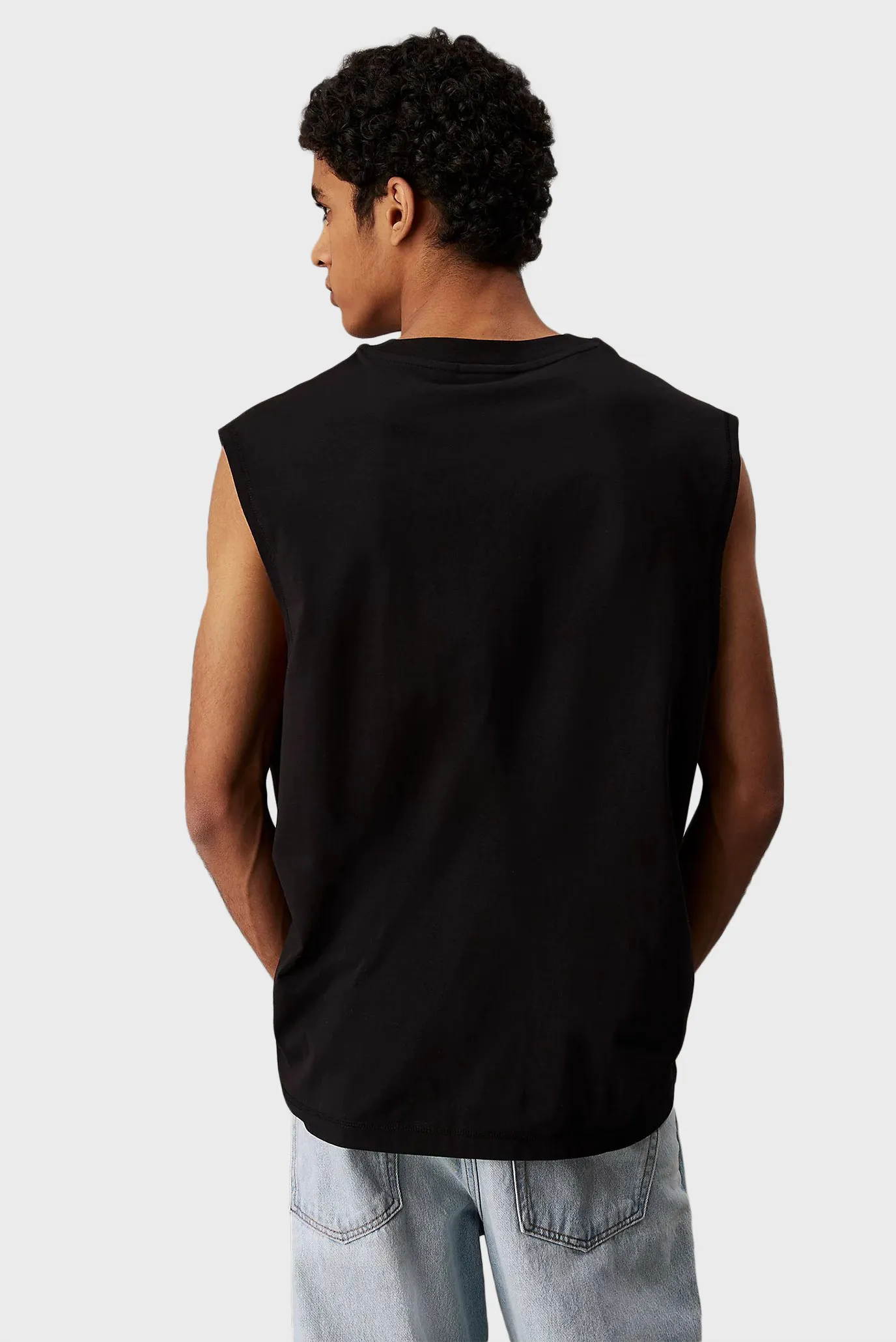 Мужская черная майка MONOLOGO SLEEVELESS TEE 3