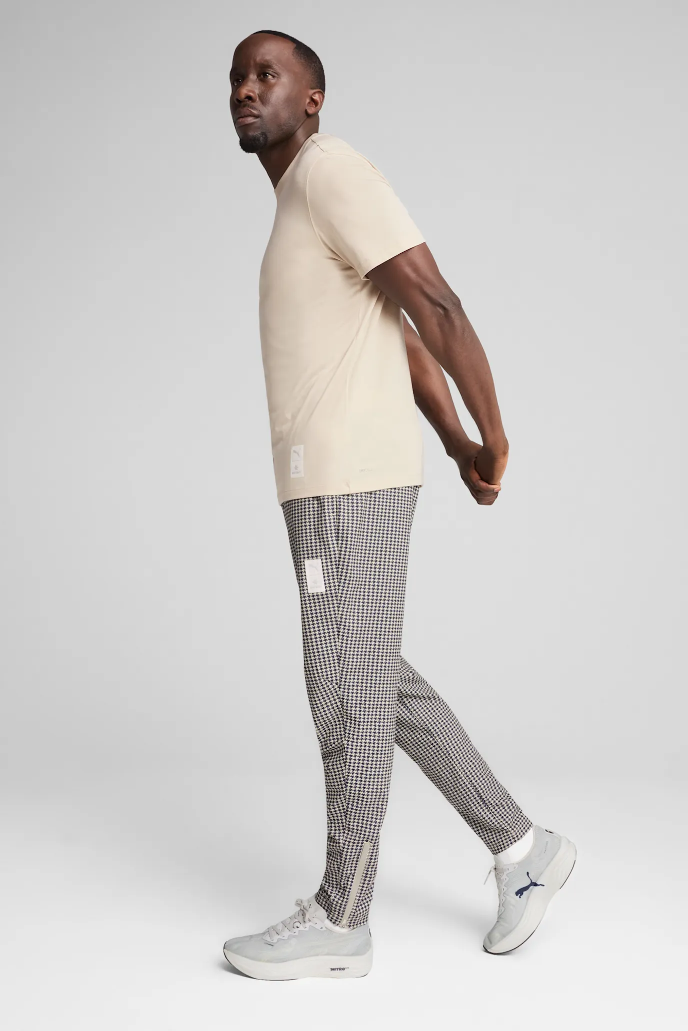 Бежева футболка PUMA x SAYSKY Running Tee (унісекс) 4