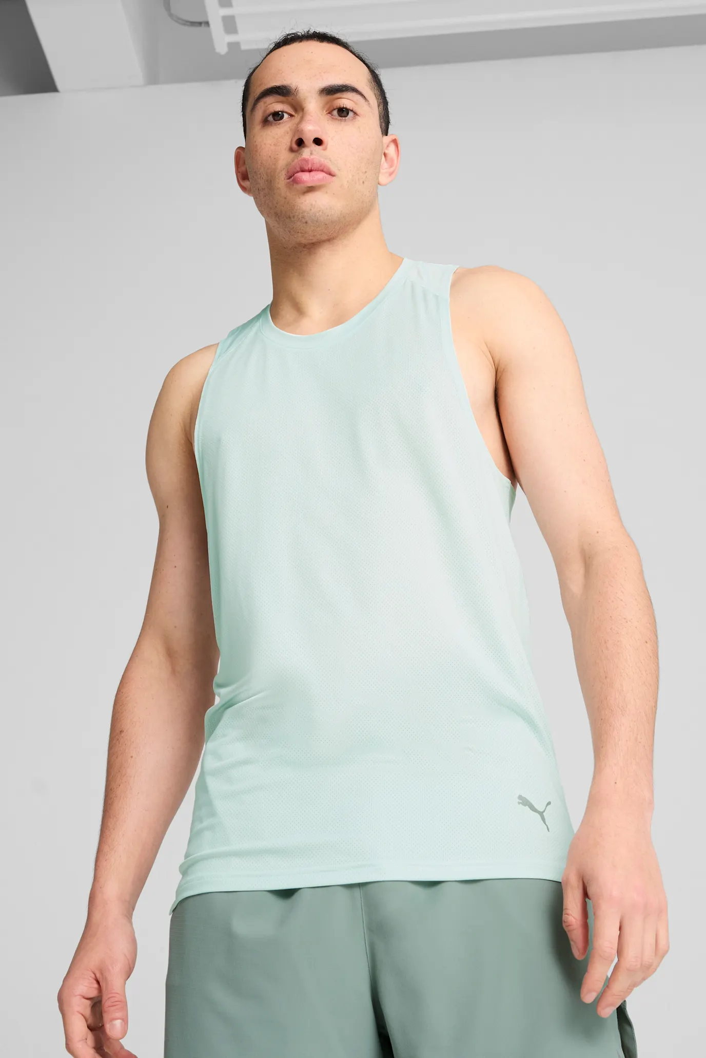 Мужская мятная майка Graphic Mesh Running Singlet Men 1