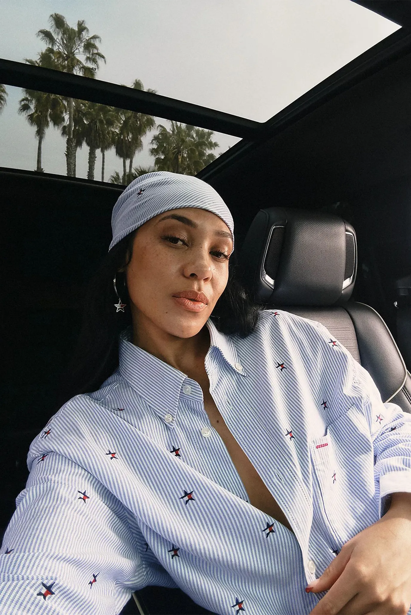 Женская рубашка в полоску TOMMY GIRL 7