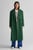 Женское зеленое шерстяное пальто WOOL BLEND OVERCOAT