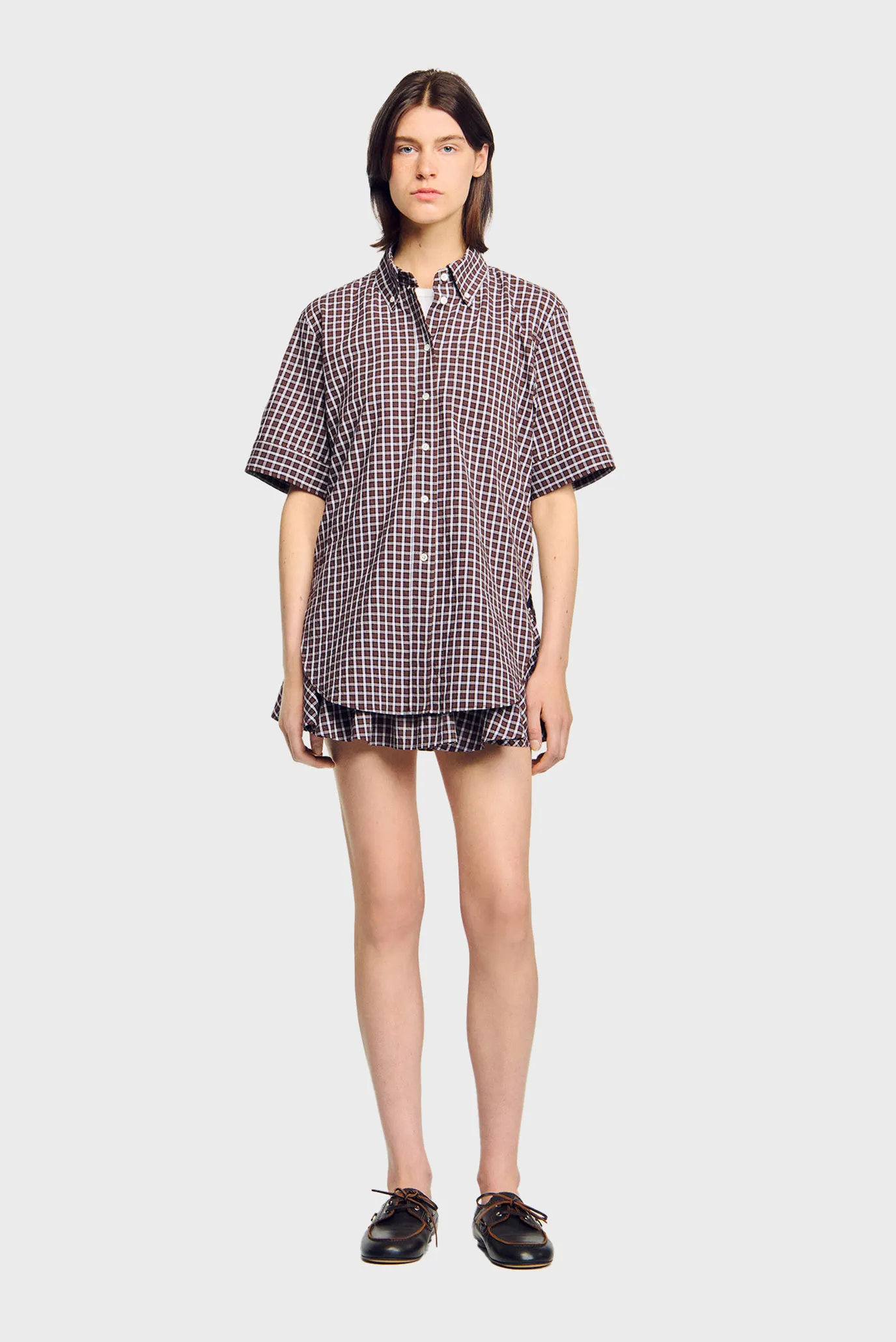 Жіноча картата сорочка 5