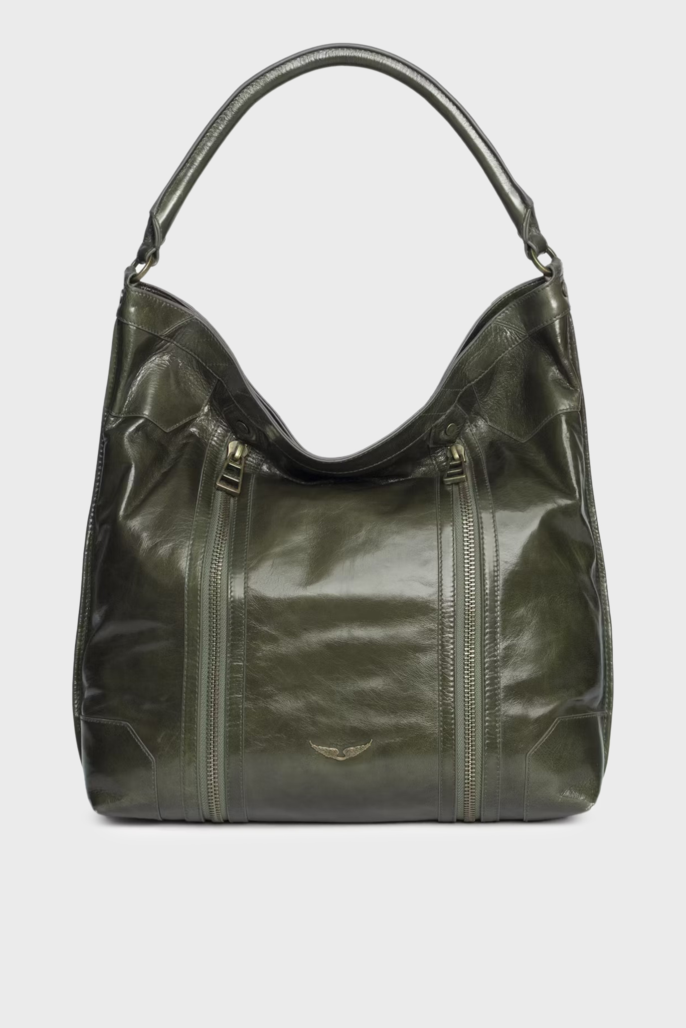 Женская оливковая кожаная сумка Sunny Hobo Оливковый ONESIZE ZADIG&VOLTAIRE LWBA03843_RECORD Женская оливковая кожаная сумка Sunny Hobo Оливковый ONESIZE ZADIG&VOLTAIRE LWBA03843_RECORD