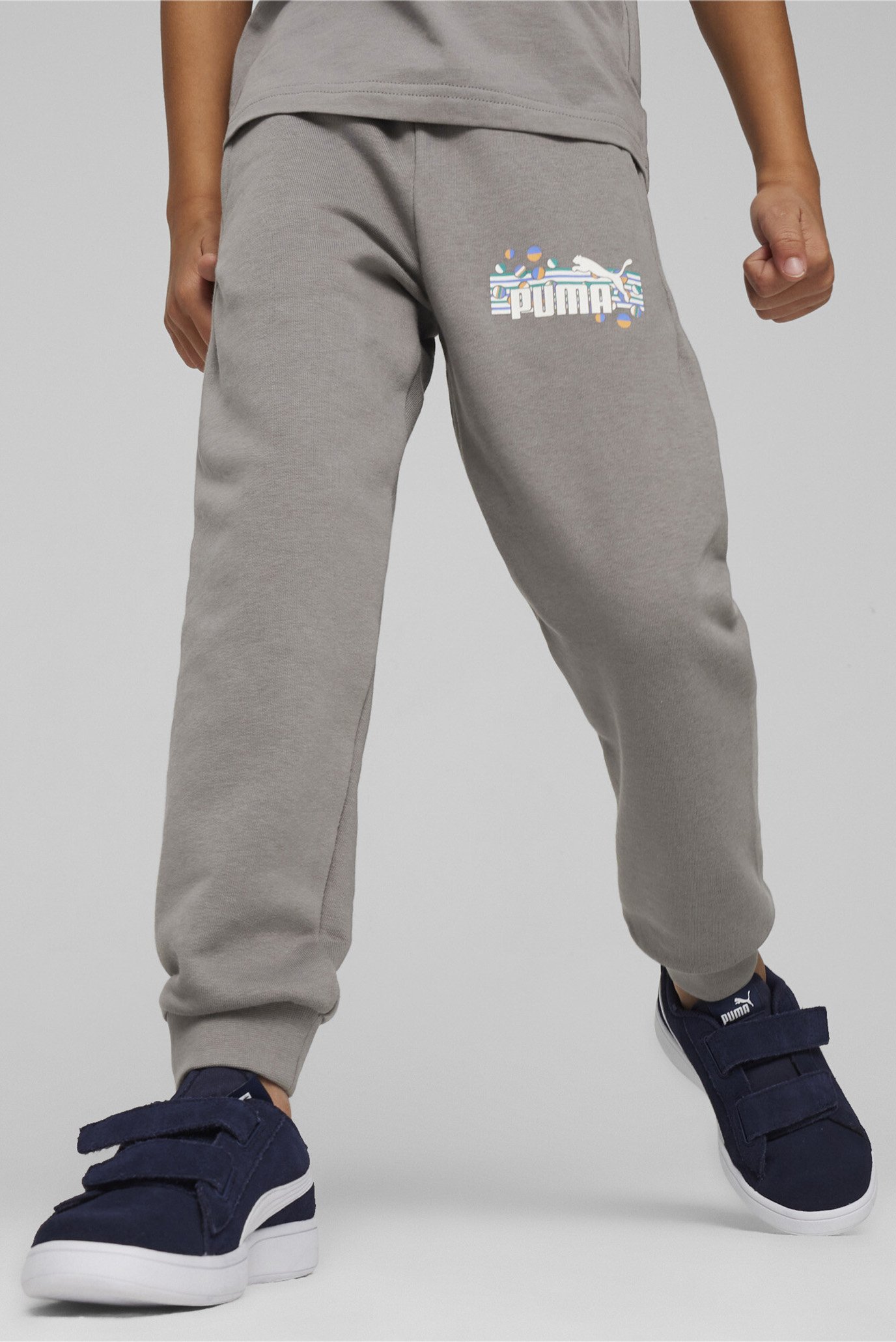 Дитячі сірі спортивні штани ESS+ SUMMER CAMP Kids' Sweatpants 1