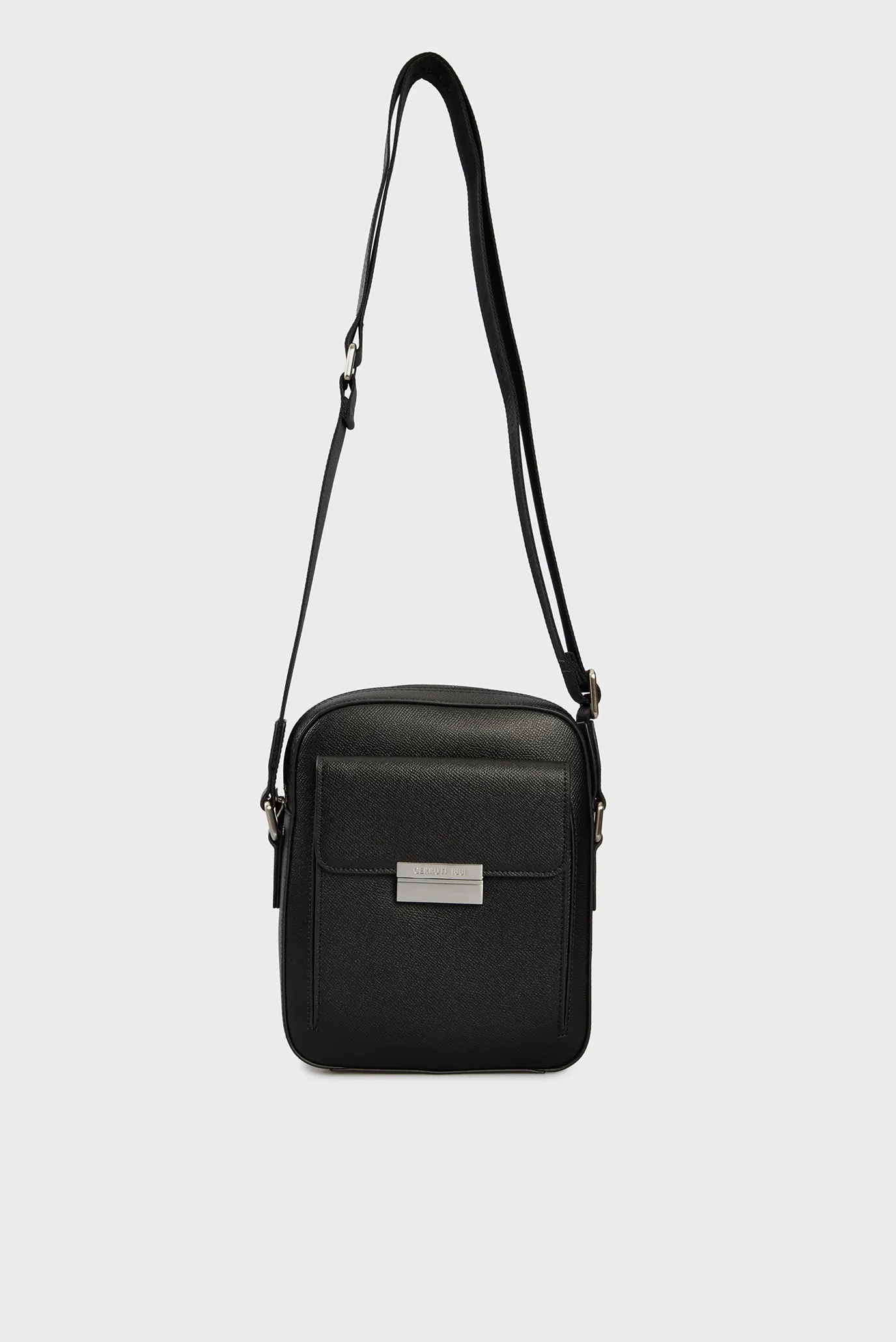 Чоловіча чорна шкіряна сумка THOMAS BODYBAG 2