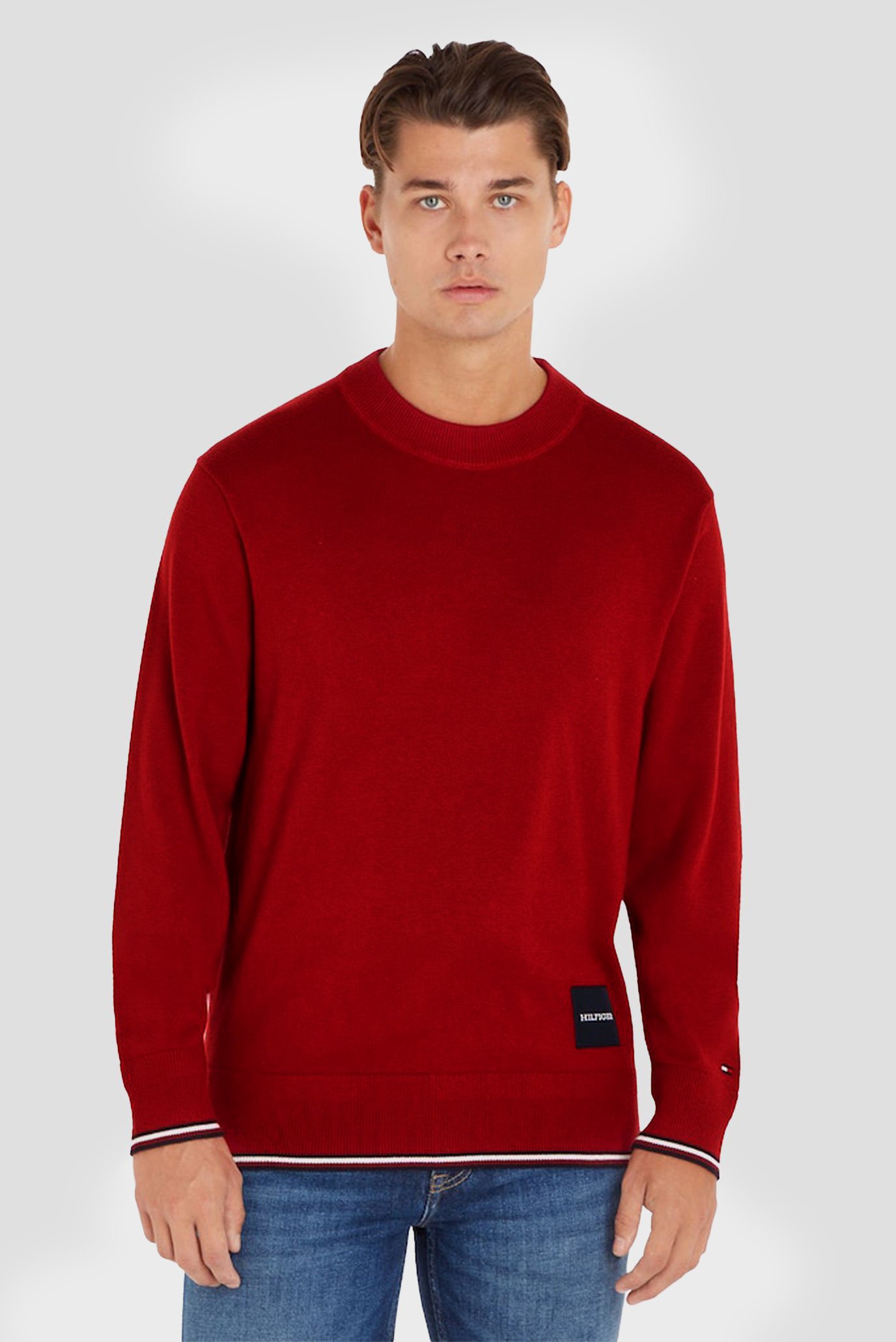 Чоловічий червоний джемпер MONOTYPE GS TIPPED CREW NECK 1