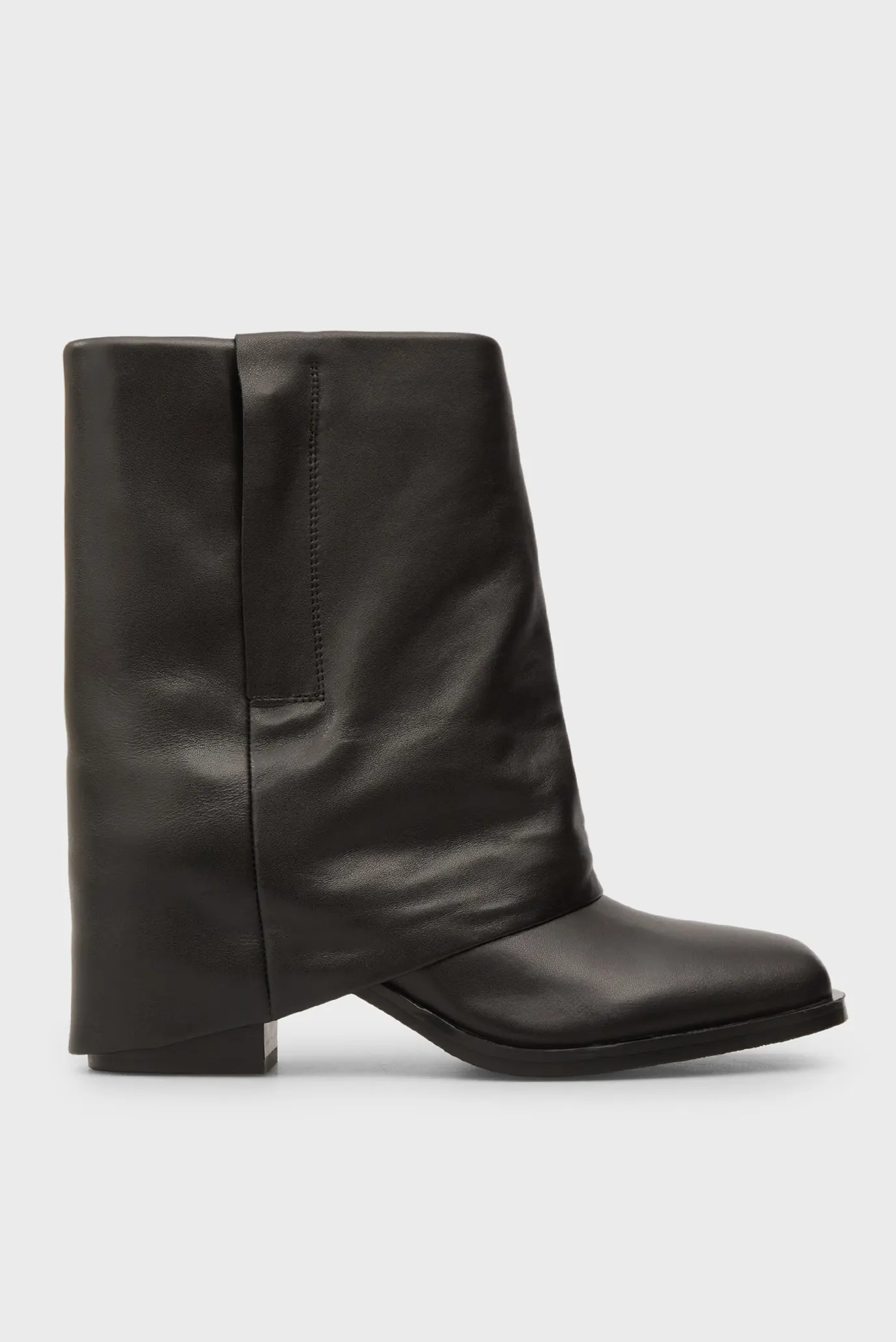 Женские черные кожаные ботильоны Caroline 1