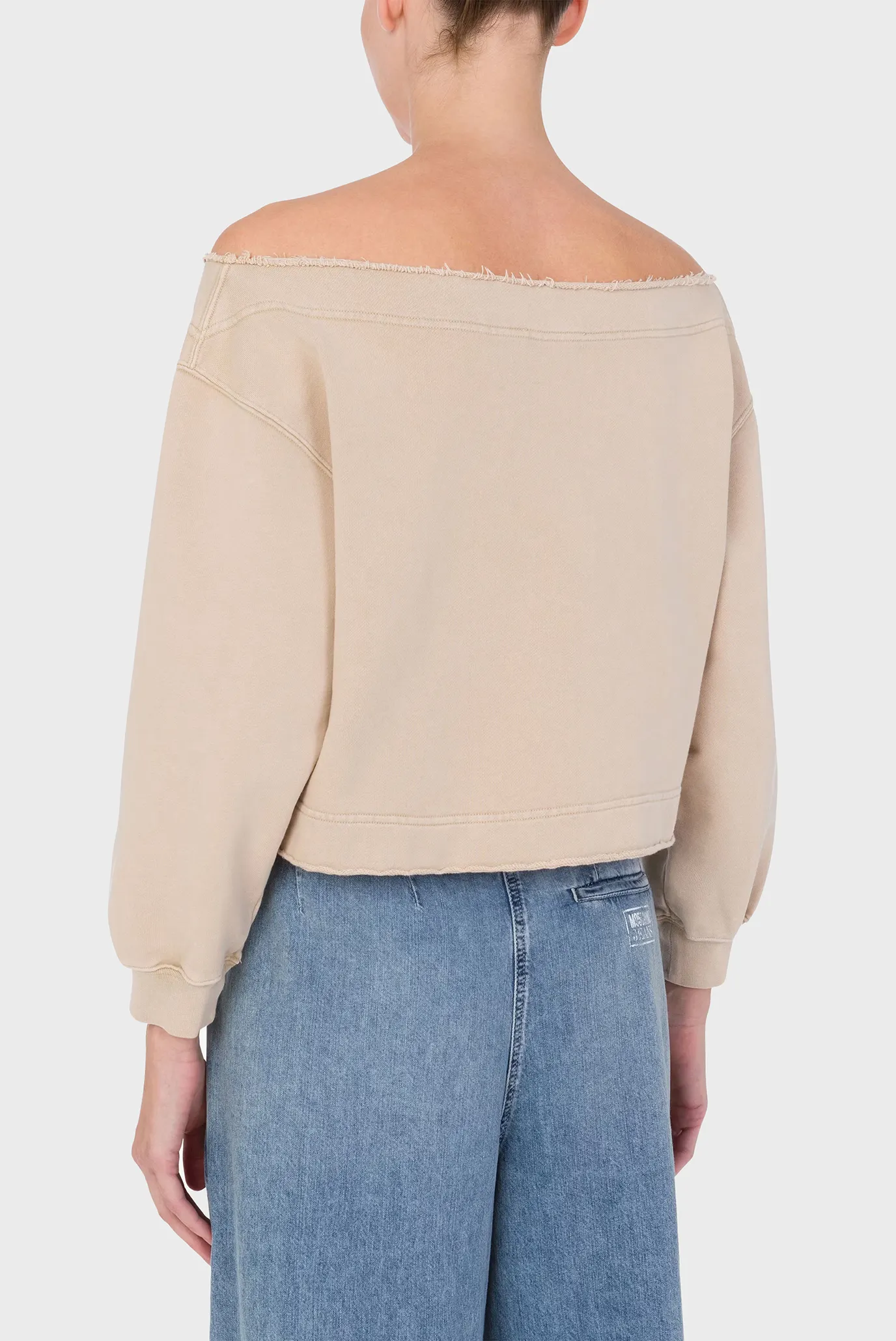 Женский бежевый свитшот 4