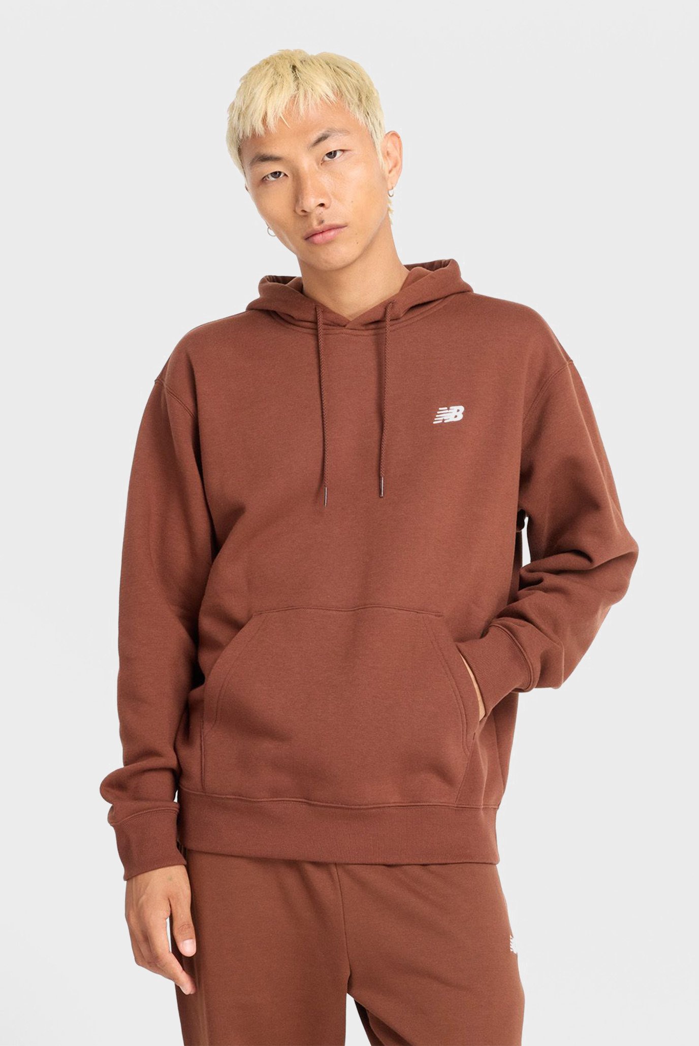 Чоловіче коричневе худі Sport Essentials Fleece 1