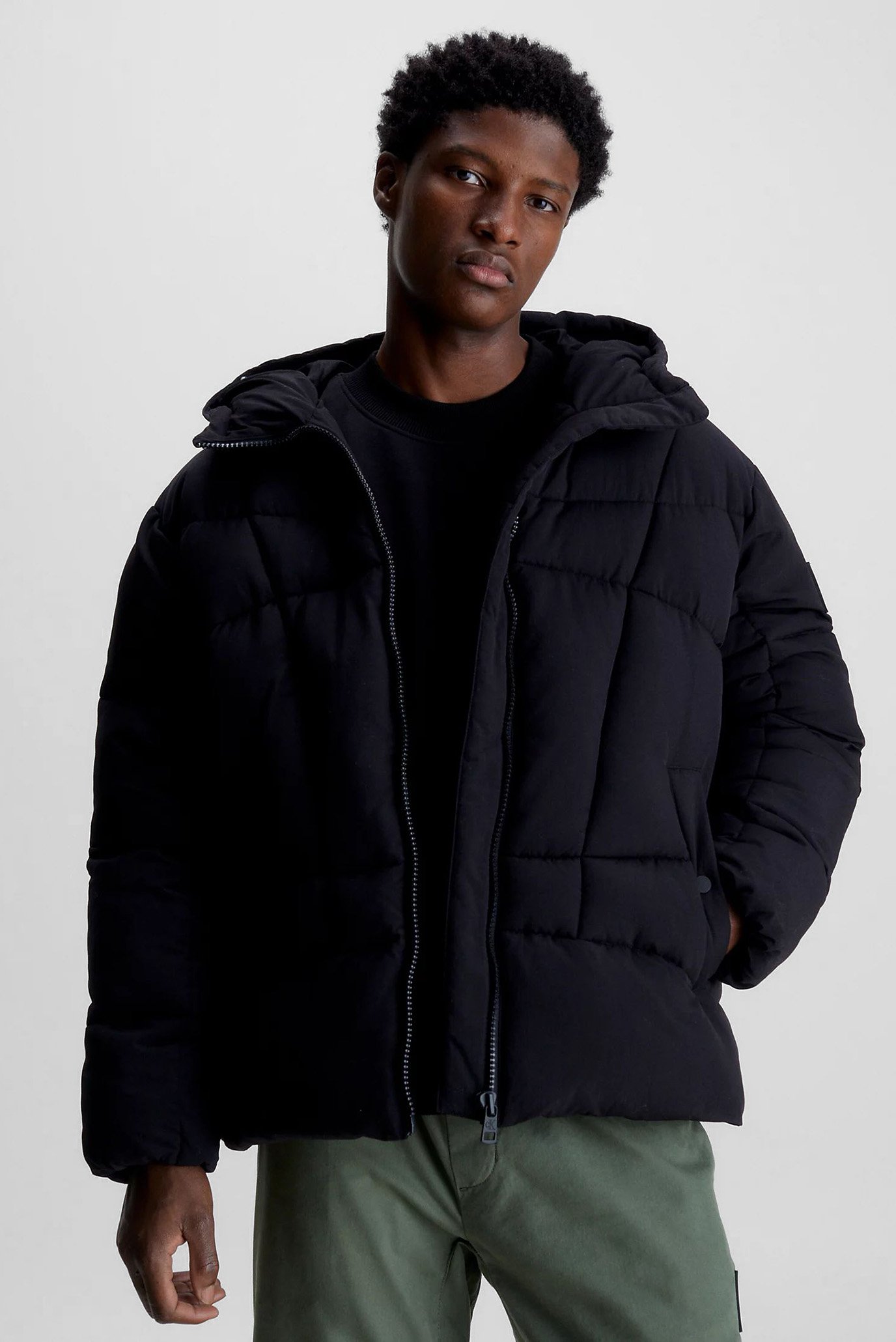 Чоловічий чорний пуховик QUILTED CK DOWN PUFFER 1