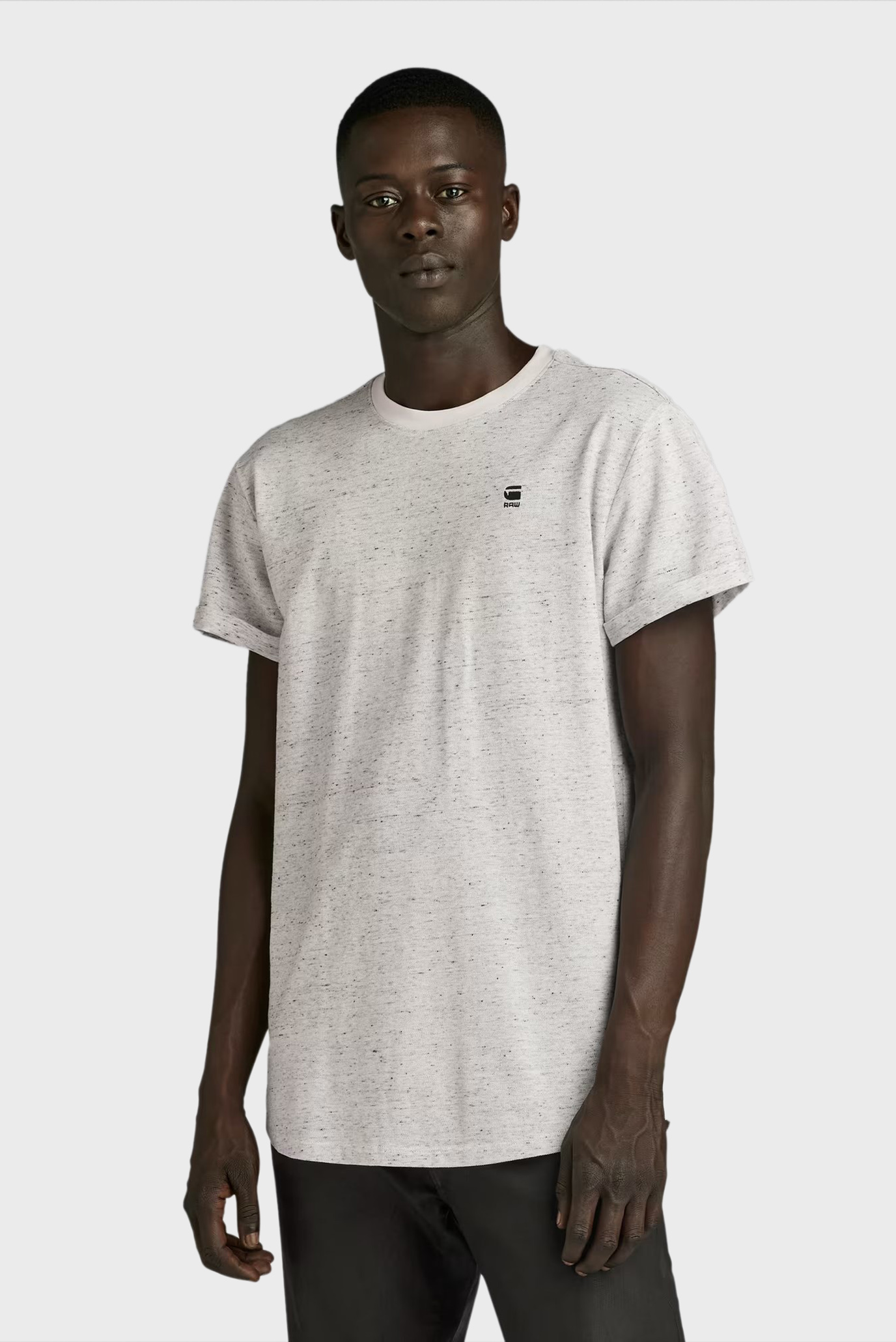 Мужская серая футболка Lash r t s/s G-Star RAW D16396,D565 — MD-Fashion