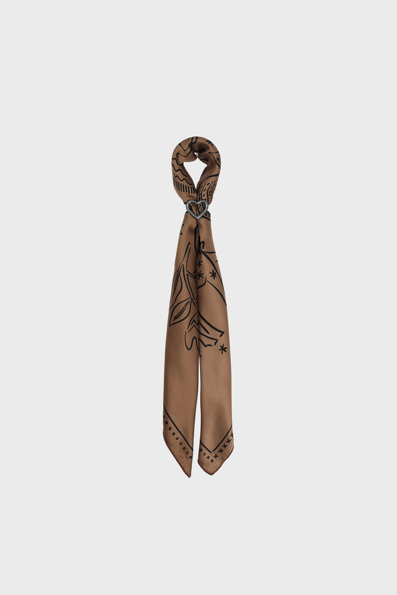 Женский коричневый платок с узором Коричневый ONESIZE Bimba Y Lola 252BASC06.10600 Женский коричневый платок с узором Коричневый ONESIZE Bimba Y Lola 252BASC06.10600