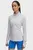 Жіночий світло-сірий лонгслів UA Launch Pro Half Zip