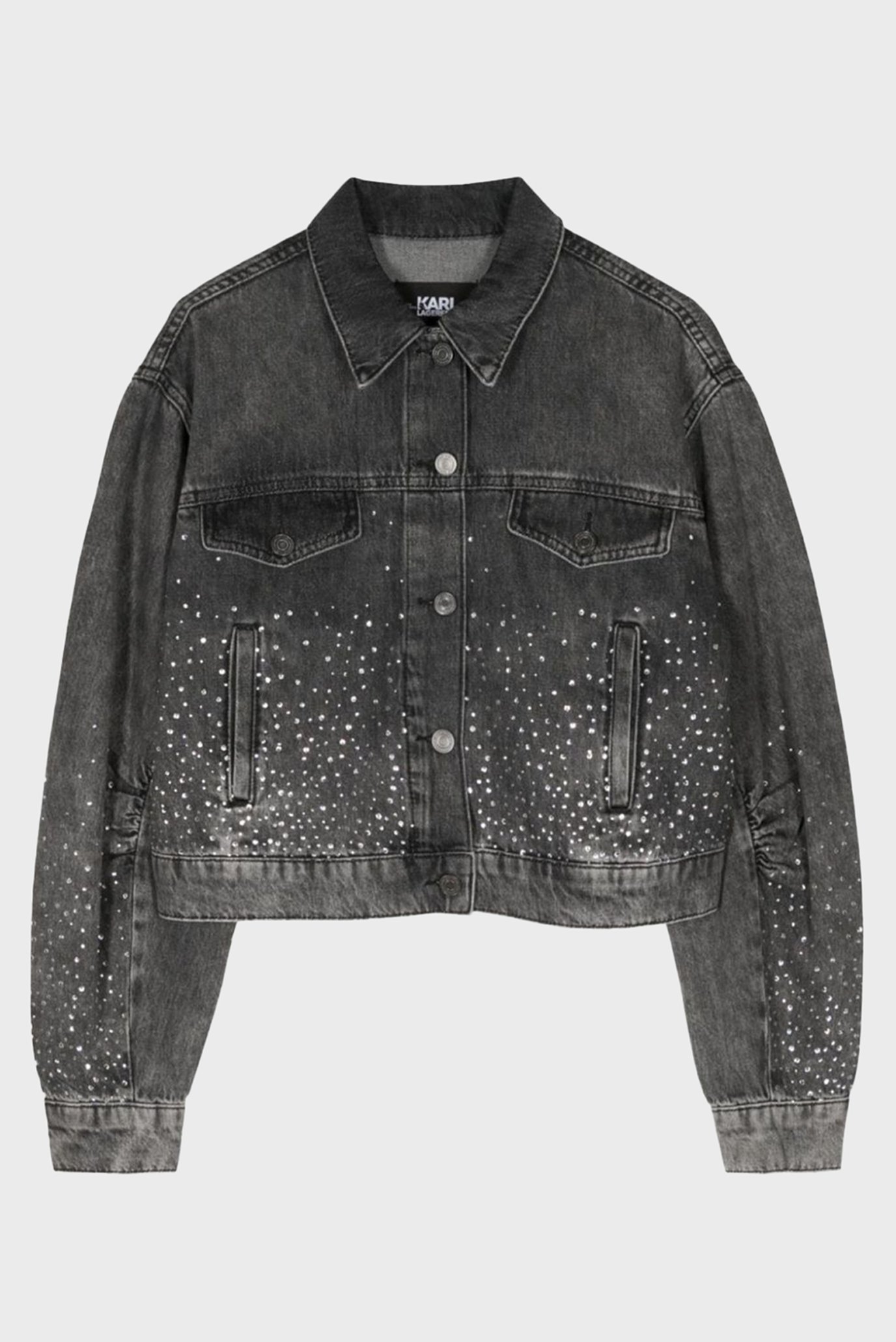 Женская серая джинсовая куртка SPARKLE DENIM JACKET 1