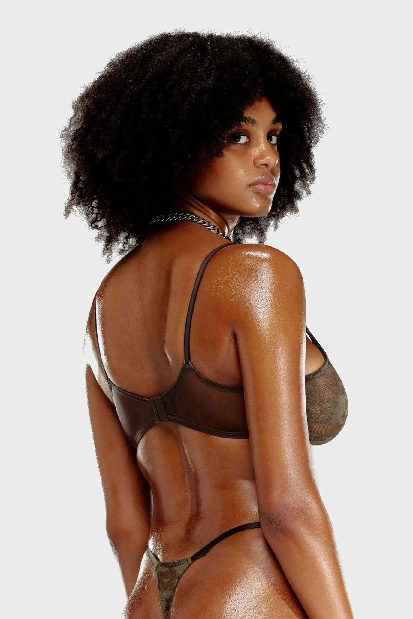 Жіночі коричневі трусики Diesel x Savage x Fenty 2