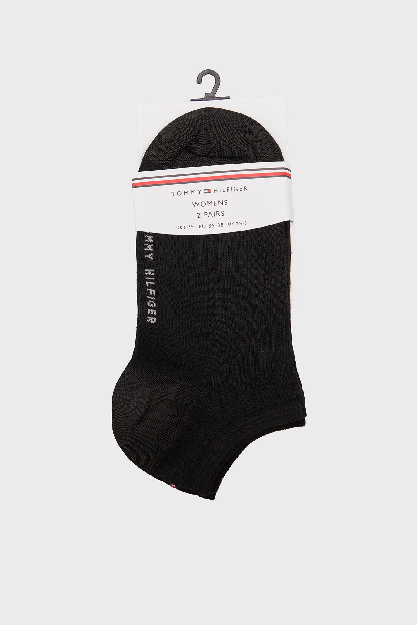 Женские черные носки (2 пары) SHINE Черный 39-42 Tommy Hilfiger 701233234 Женские черные носки (2 пары) SHINE Черный 39-42 Tommy Hilfiger 701233234