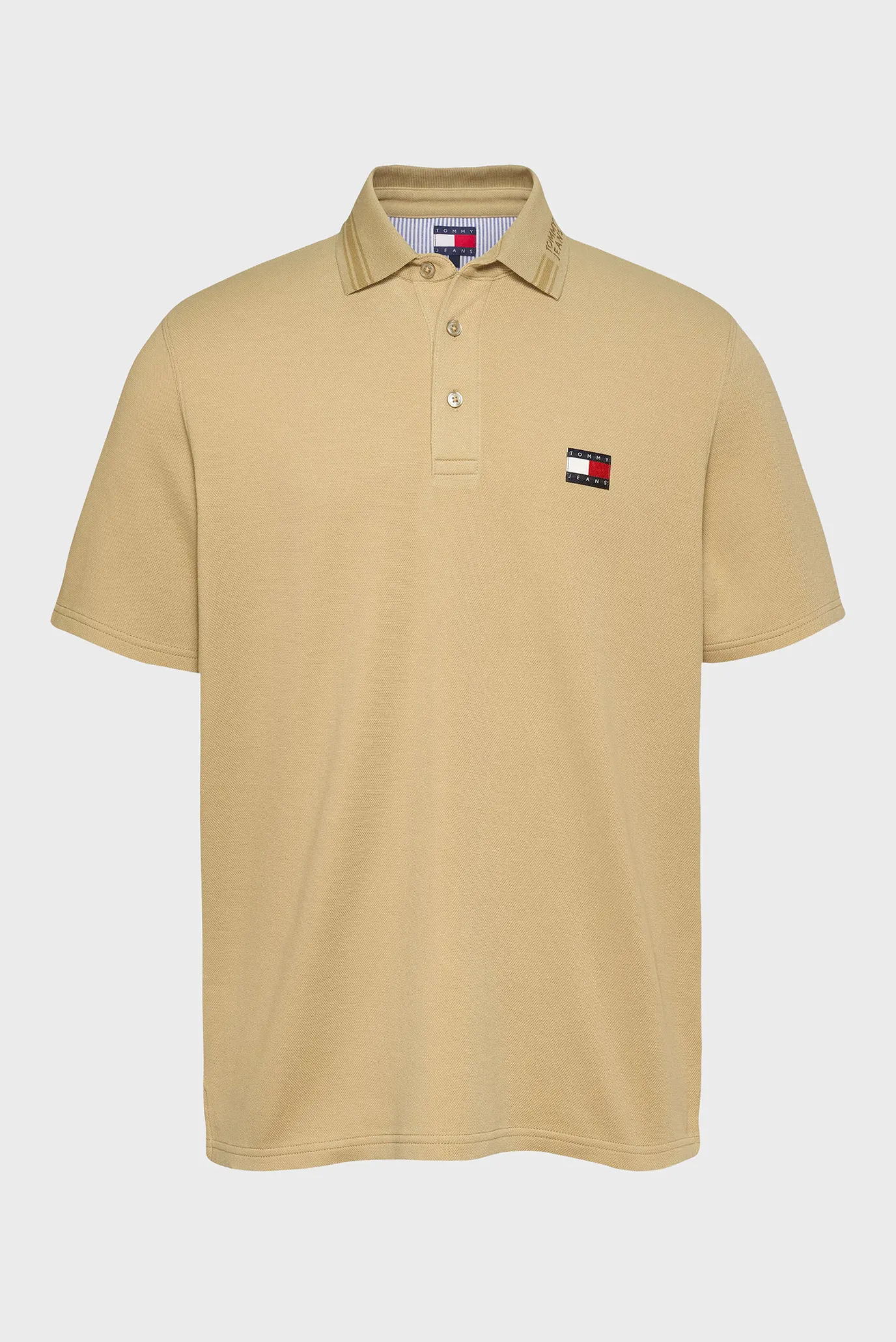 Чоловіче бежеве поло BRANDED NECK 6