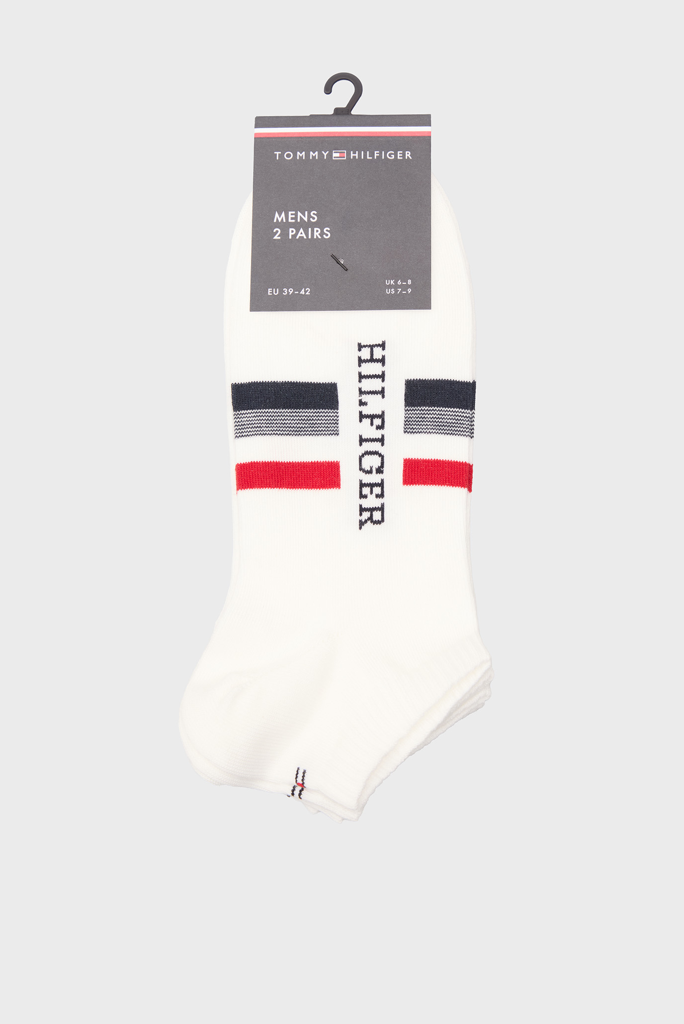 Мужские белые носки (2 пары) SNEAKER Белый 43-46 Tommy Hilfiger 701232467 Мужские белые носки (2 пары) SNEAKER Белый 43-46 Tommy Hilfiger 701232467