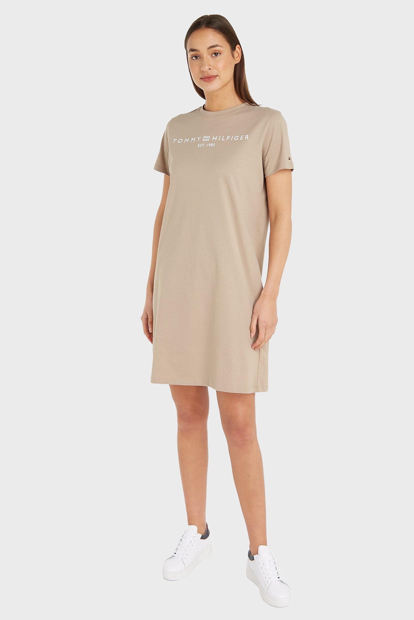 Женское бежевое платье RLX CORP LOGO TSHIRT DRS SS Бежевый S Tommy Hilfiger WW0WW41013 Женское бежевое платье RLX CORP LOGO TSHIRT DRS SS Бежевый S Tommy Hilfiger WW0WW41013