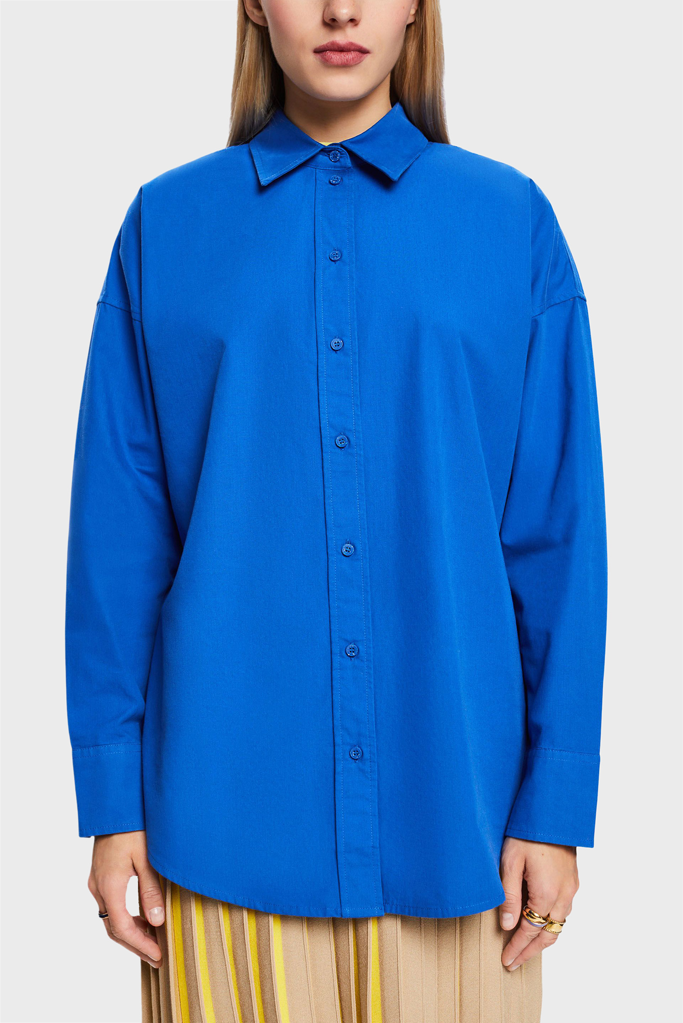 Женская синяя рубашка 1