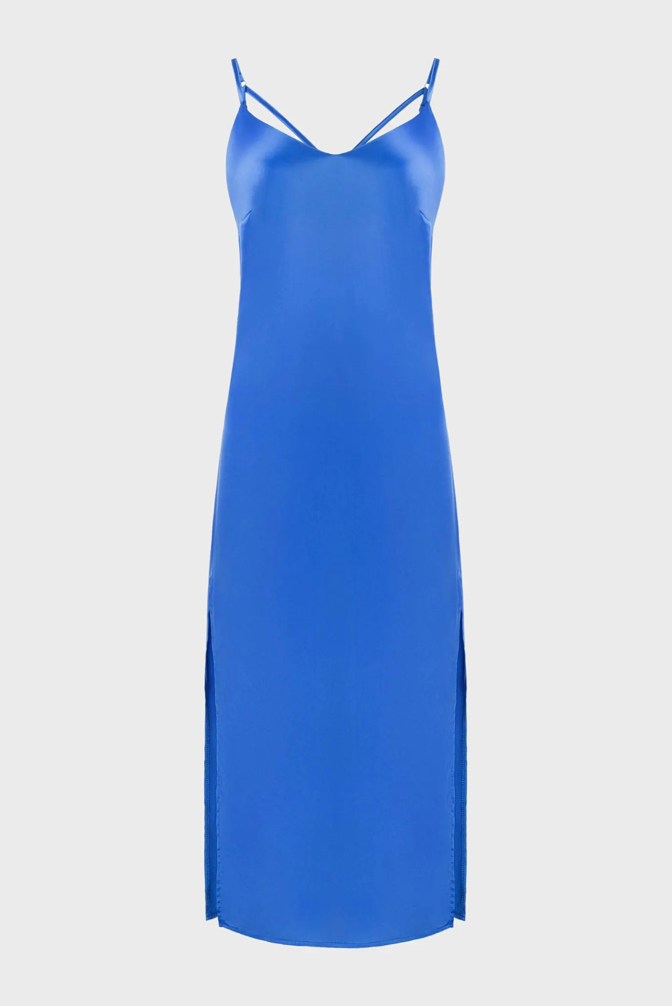 Женское синее платье 4