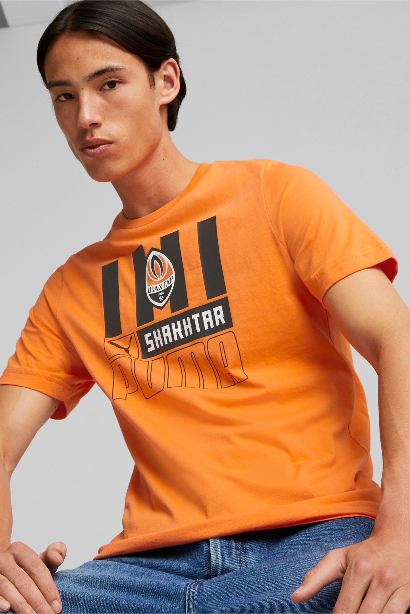 Чоловіча помаранчева футболка FC Shakhtar Donetsk Football ftblCore Tee Men 1