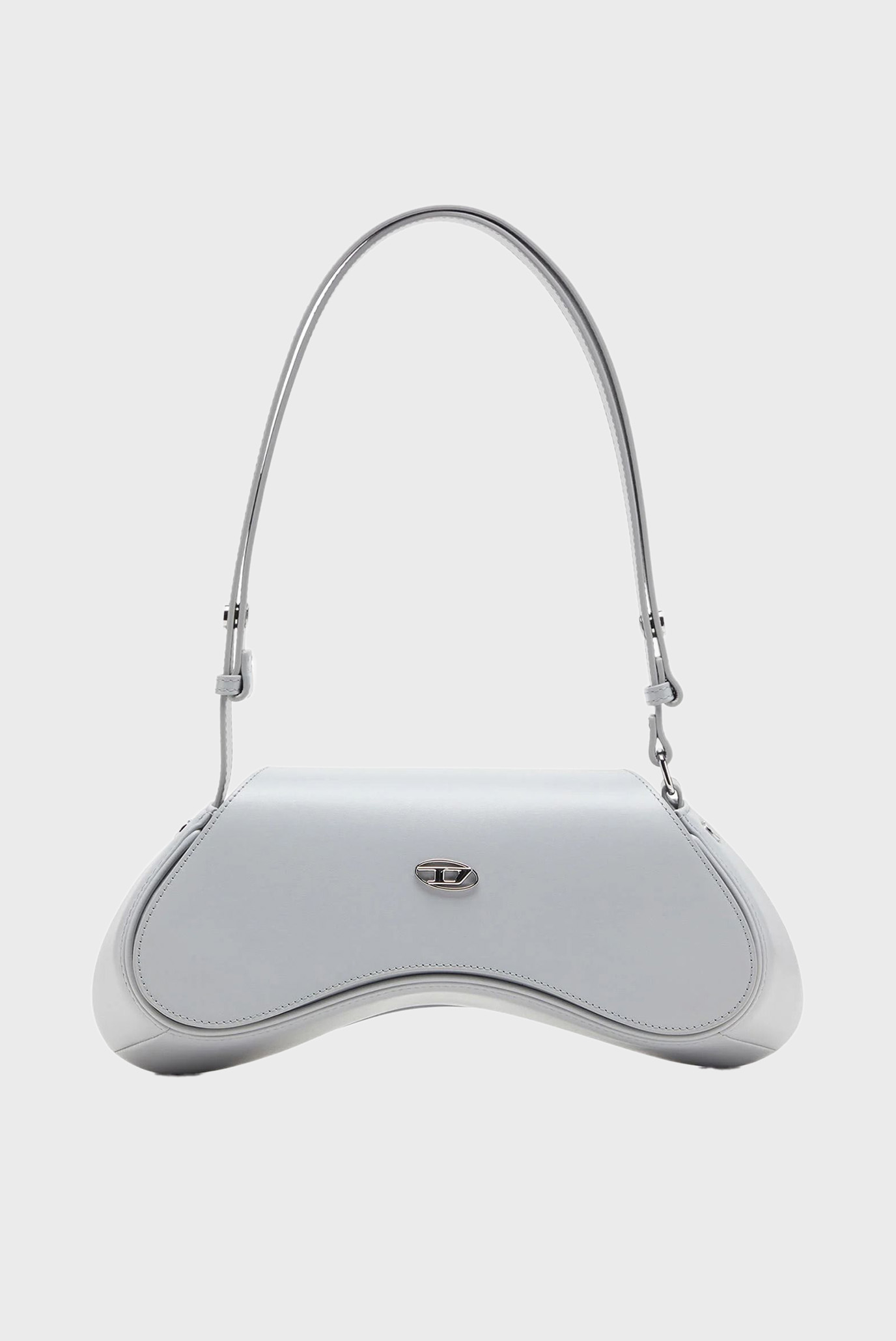 Женская серая кожаная сумка PLAY CROSSBODY Серый ONESIZE Diesel X10221 PR227 Женская серая кожаная сумка PLAY CROSSBODY Серый ONESIZE Diesel X10221 PR227