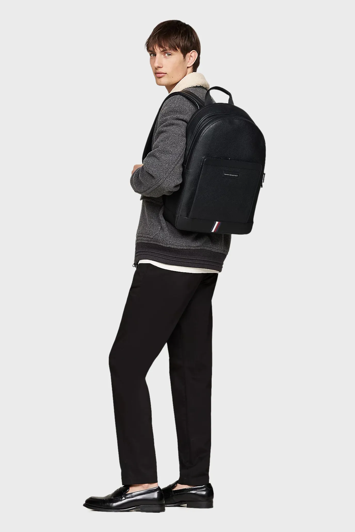 Чоловічий чорний рюкзак TH BUSINESS BACKPACK 2