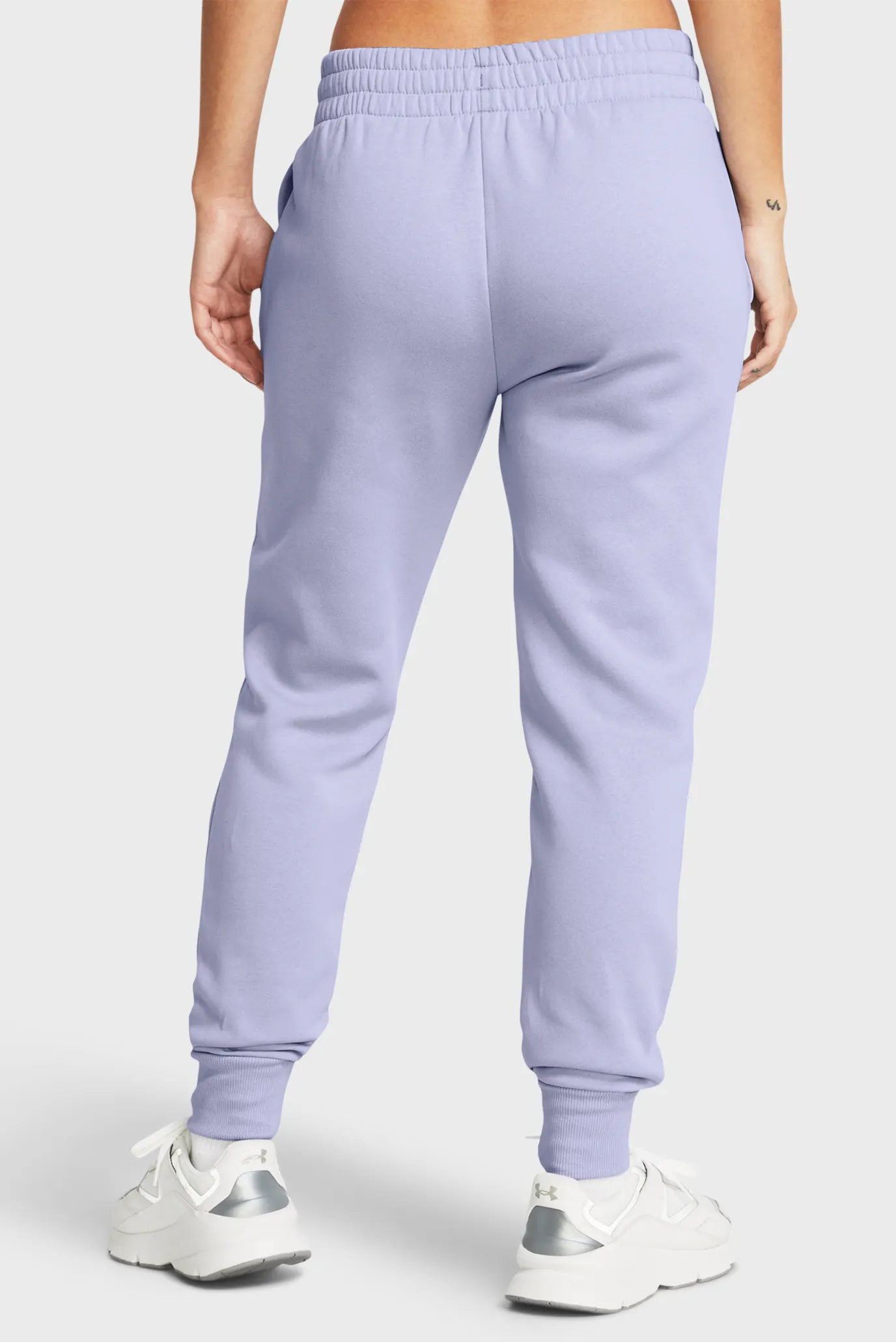 Женские сиреневые спортивные брюки UA Rival Fleece Jogger 3
