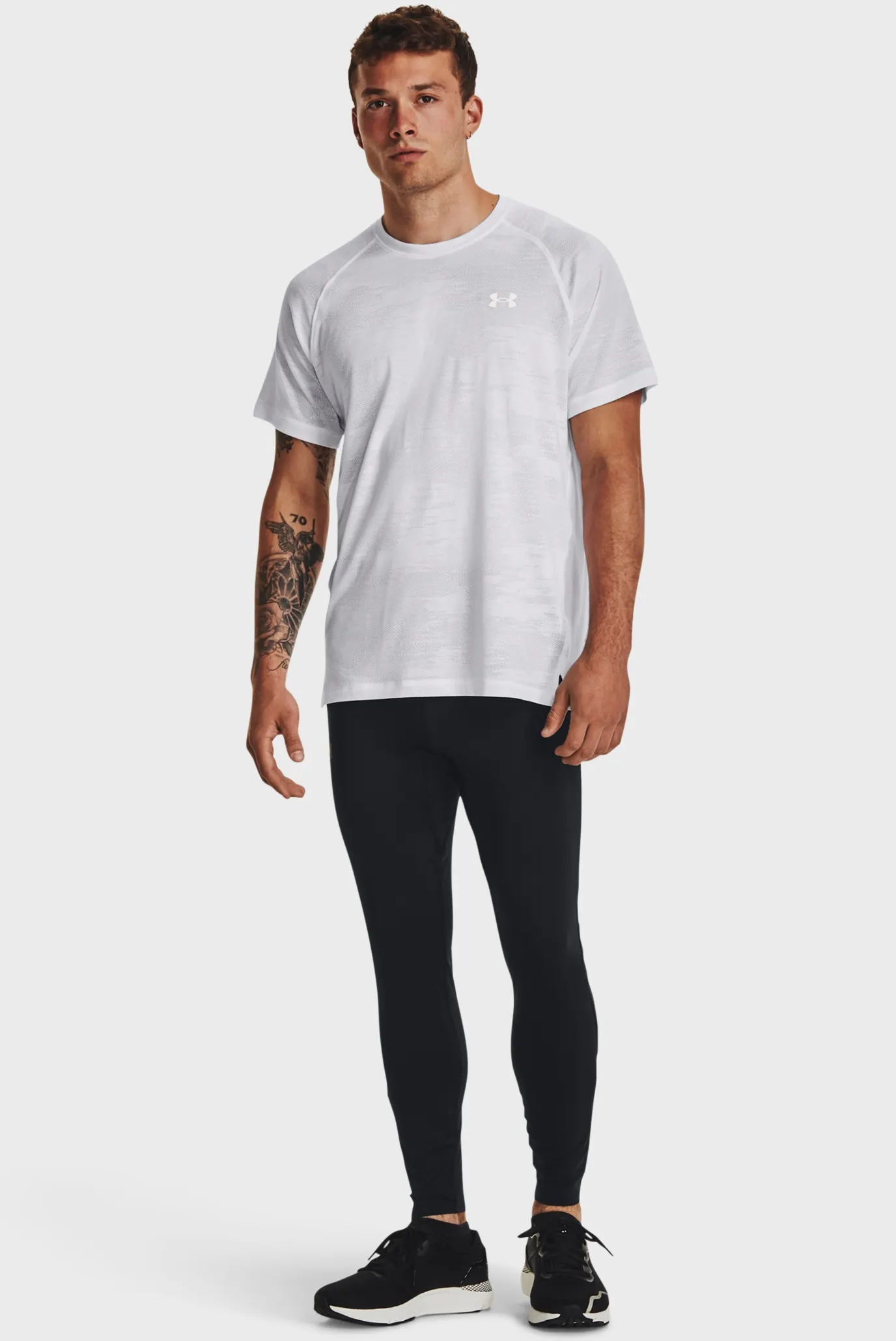 Чоловічі чорні тайтси UA QUALIFIER ELITE TIGHT 2