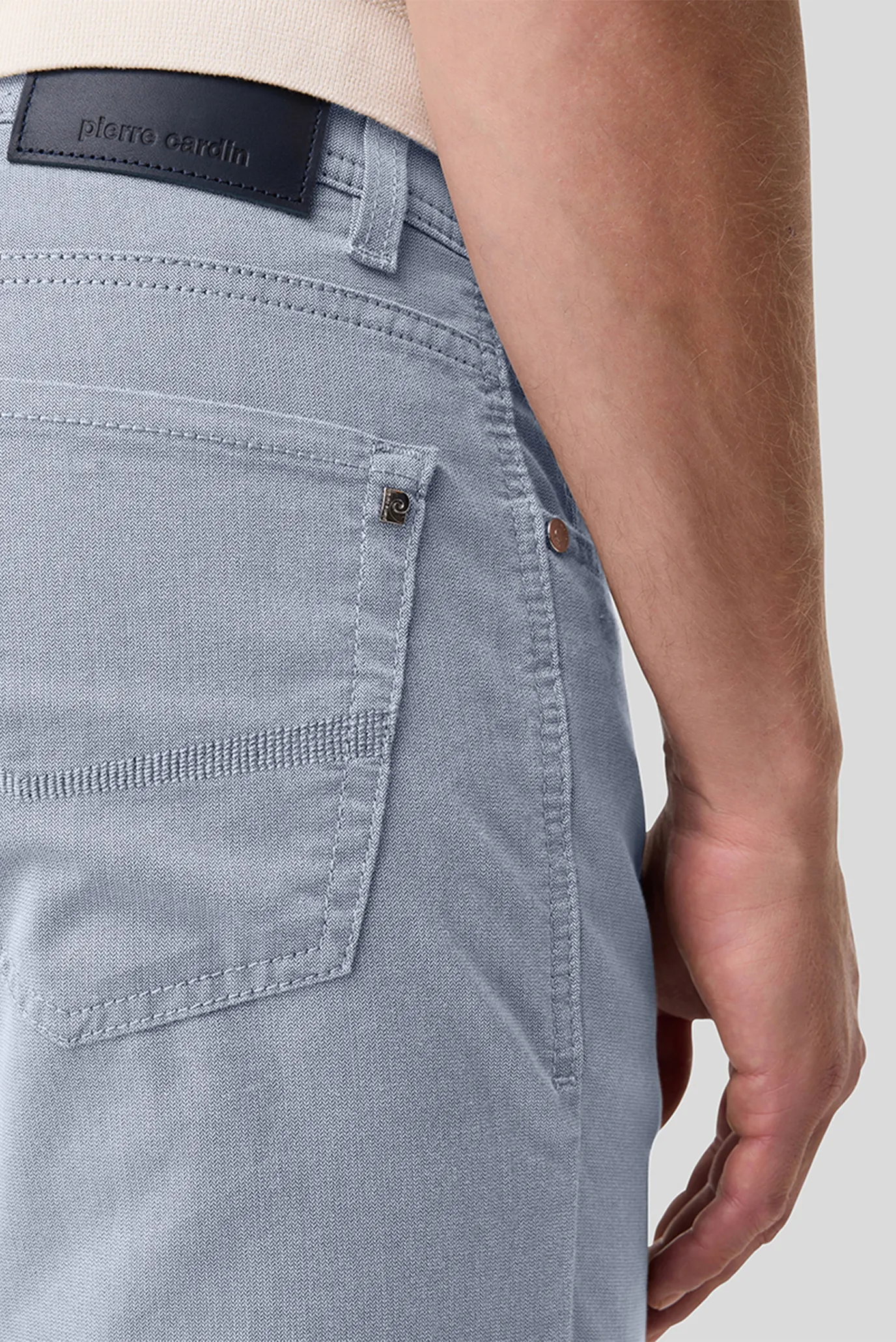 Мужские голубые джинсы 5