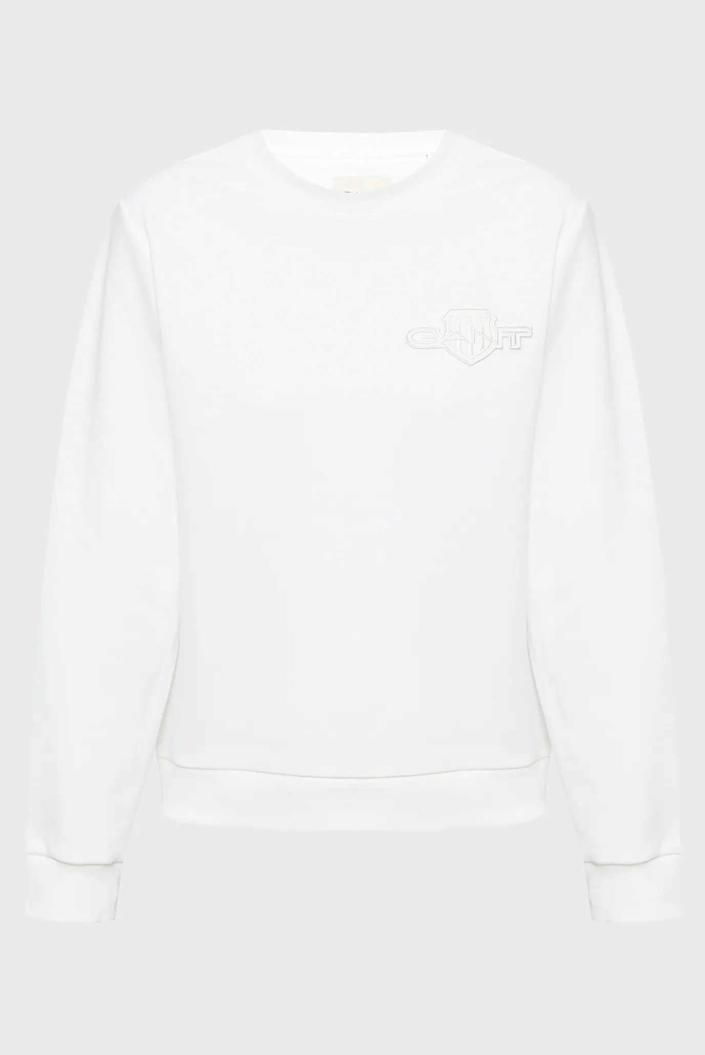 Женский белый свитшот SHIELD C-NECK SWEAT 6