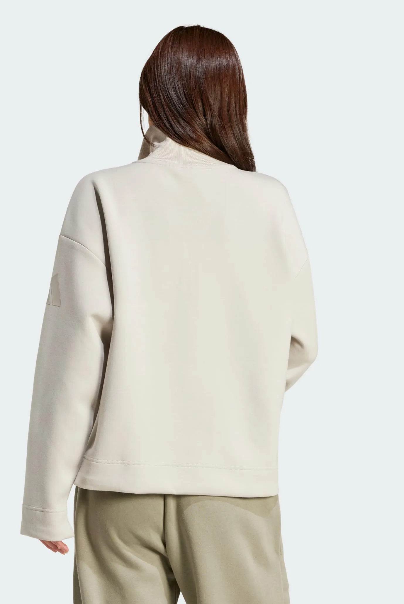 Женская бежевая спортивная кофта ALL SZN Soft Lux Quarter-Zip