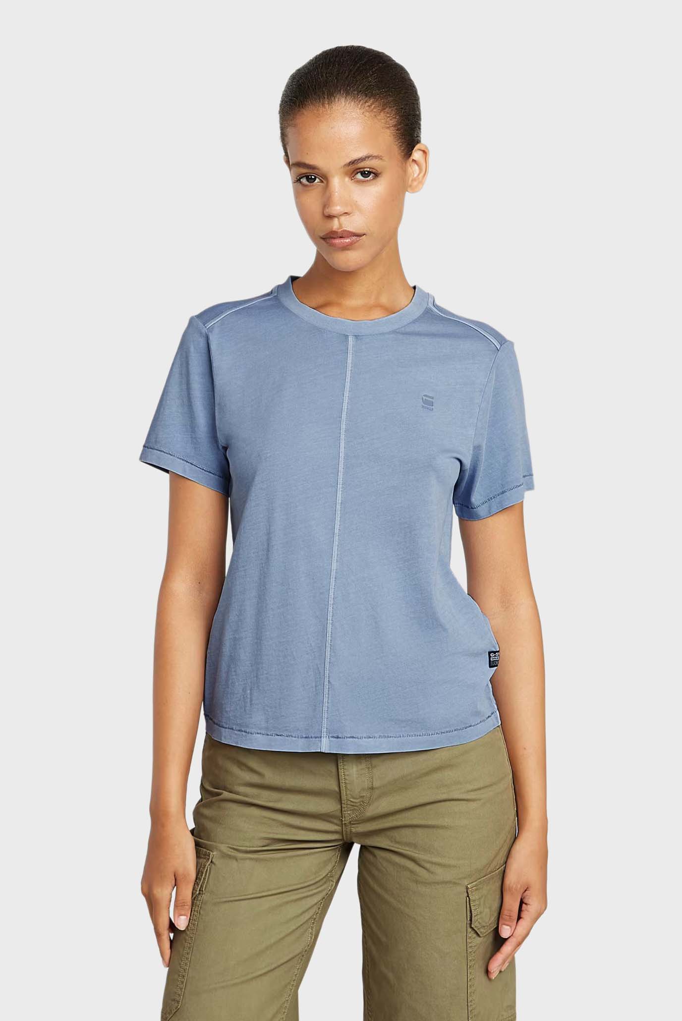 Женская голубая футболка Overdyed Голубой XS G-Star RAW D24499,B059 Женская голубая футболка Overdyed Голубой XS G-Star RAW D24499,B059