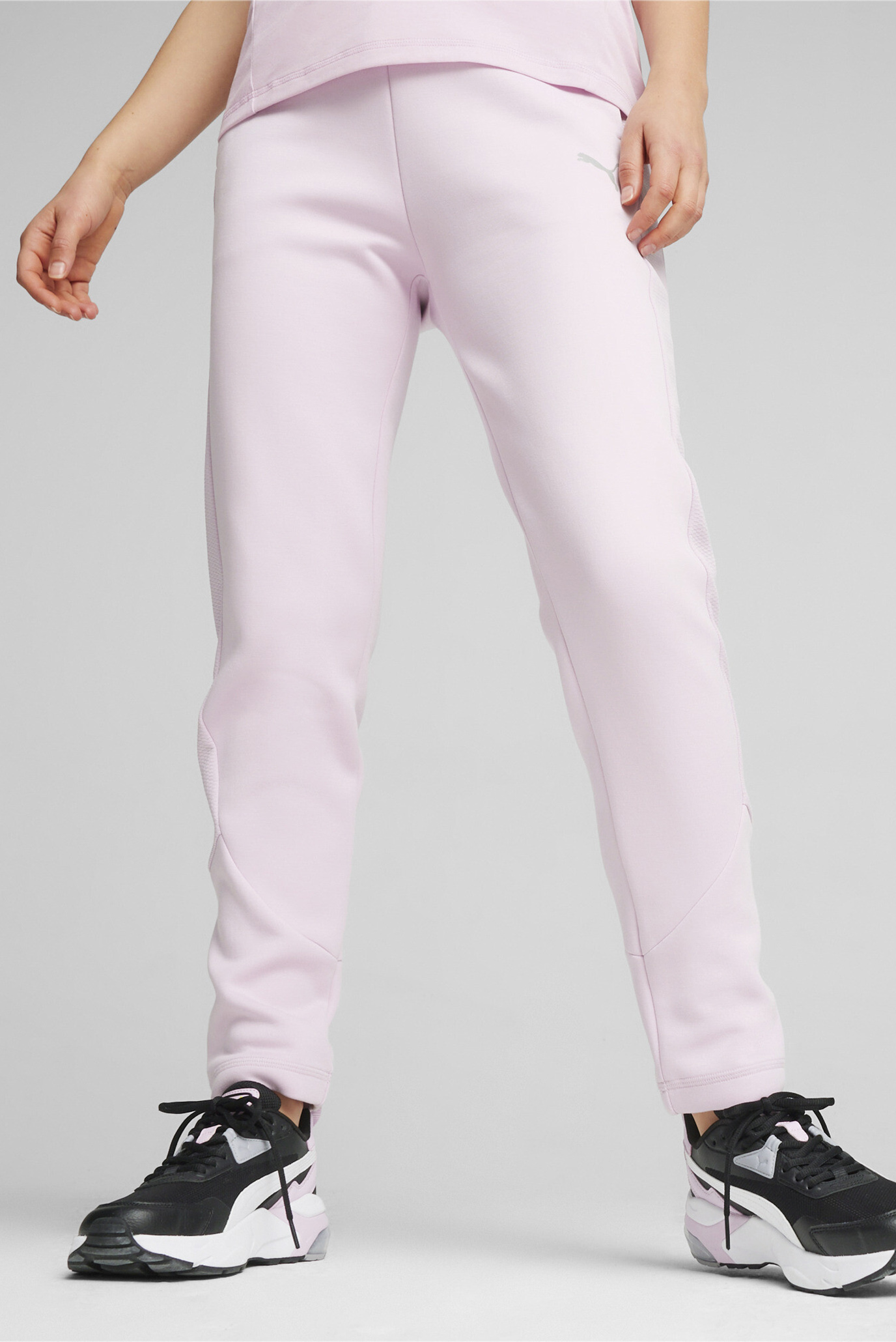Женские сиреневые спортивные брюки EVOSTRIPE Women's High-Waist Pants 1