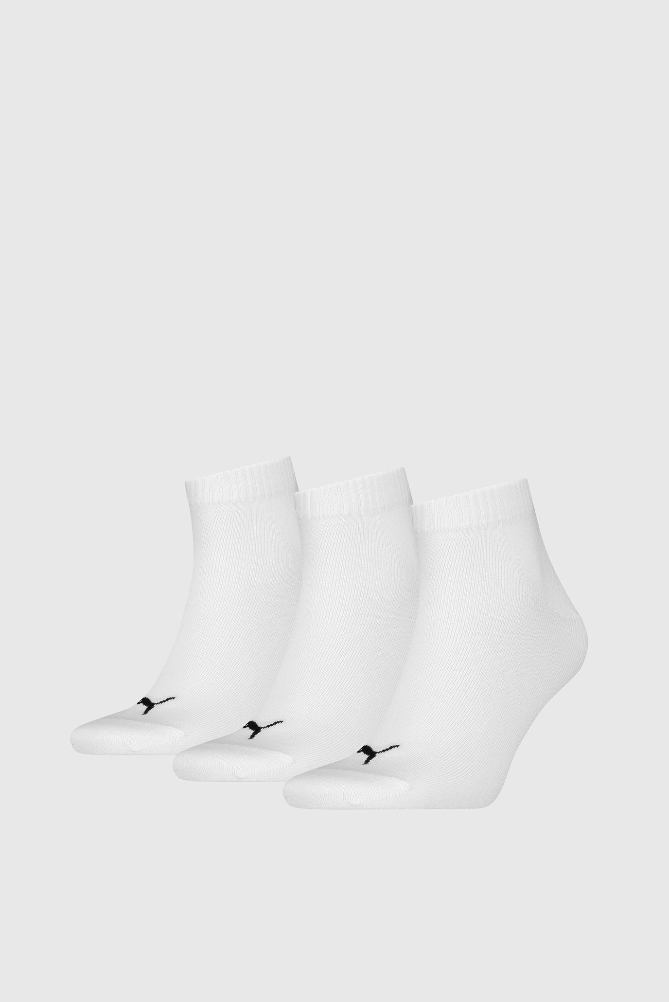 Белые носки (3 пары) Quarter Socks 3 Pack Unisex 1