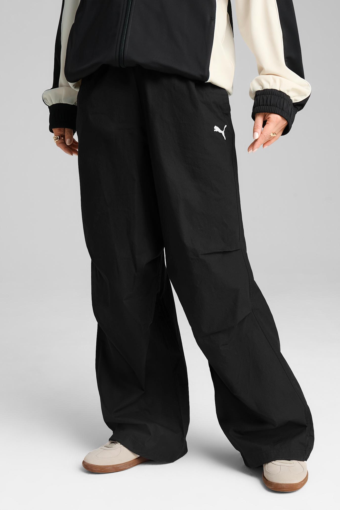 Черные спортивные брюки FUTURE.PUMA.ARCHIVE Oversized Pants Unisex (унисекс) 1