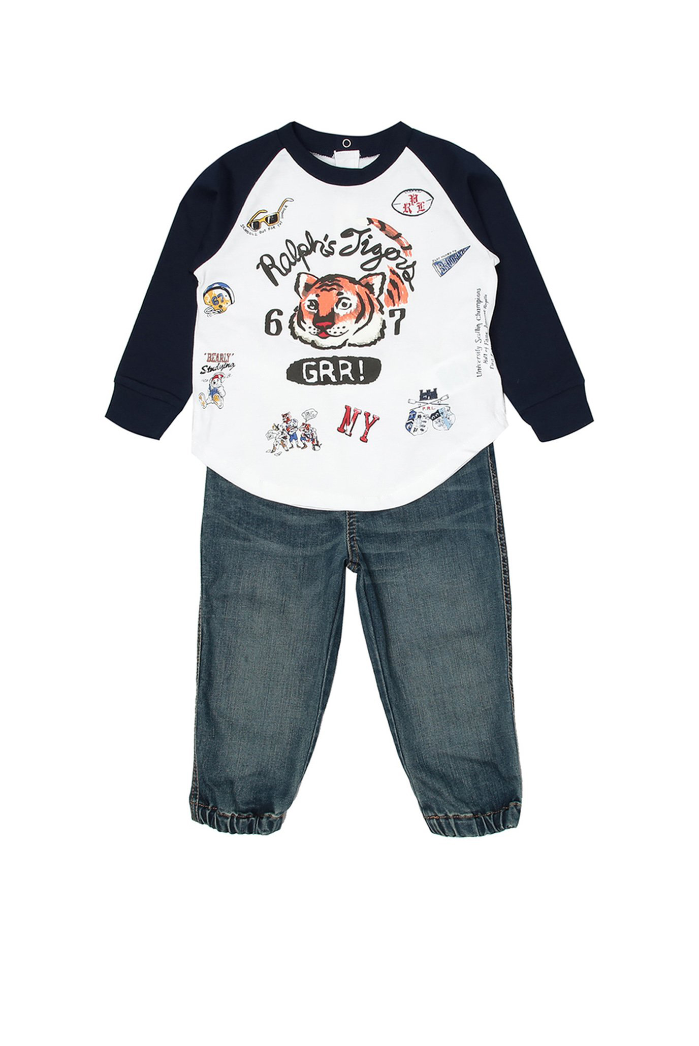 Детский комплект одежды (лонгслив, джинсы) 1