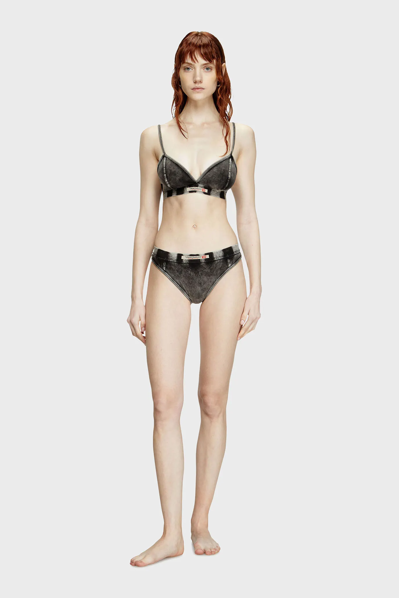 Жіночий сірий топ ZOE-DNM 2