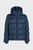 Мужская темно-синяя куртка HOODED QUILT PUFFER MW