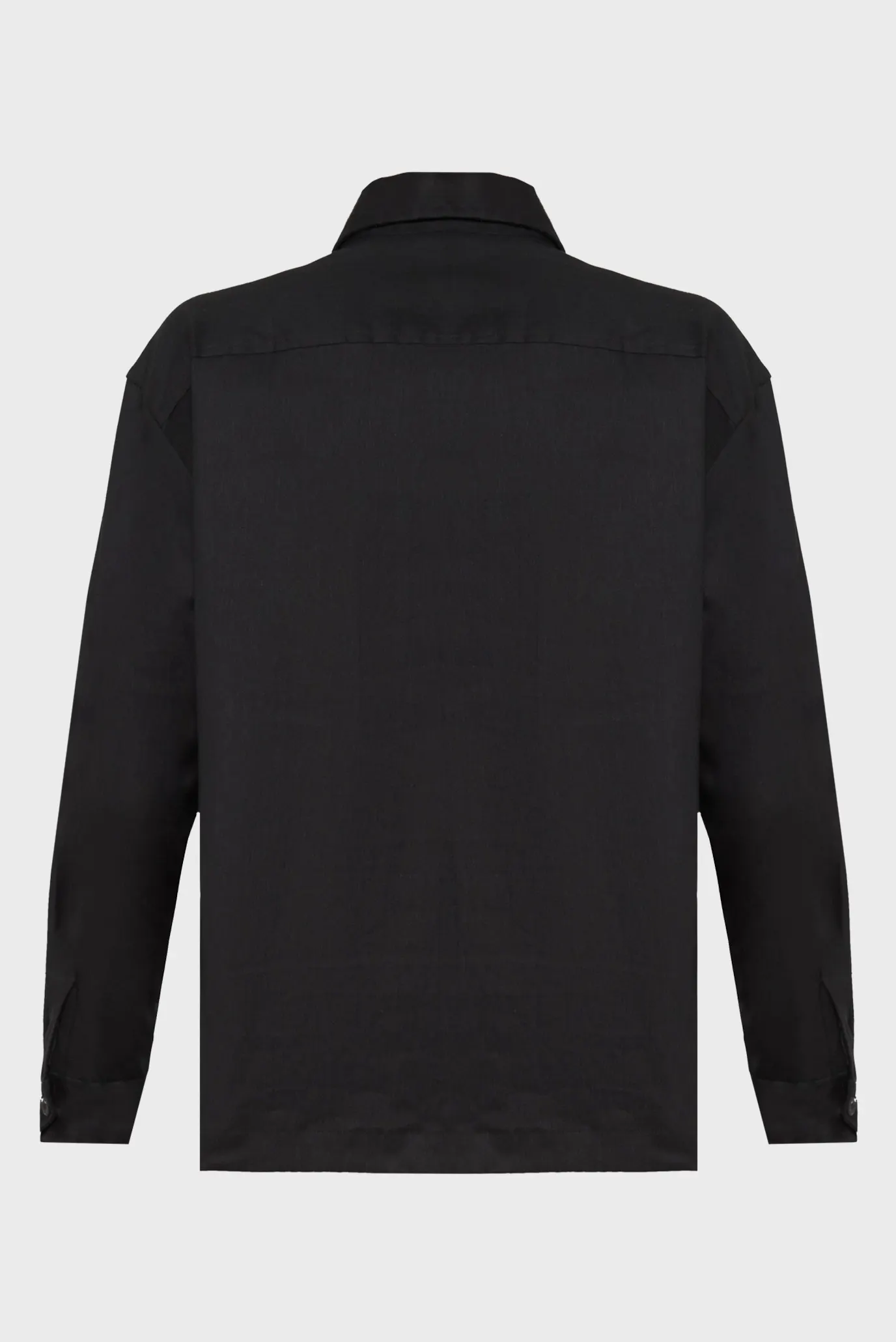 Чоловіча чорна сорочка STRETCH OVERSHIRT 6